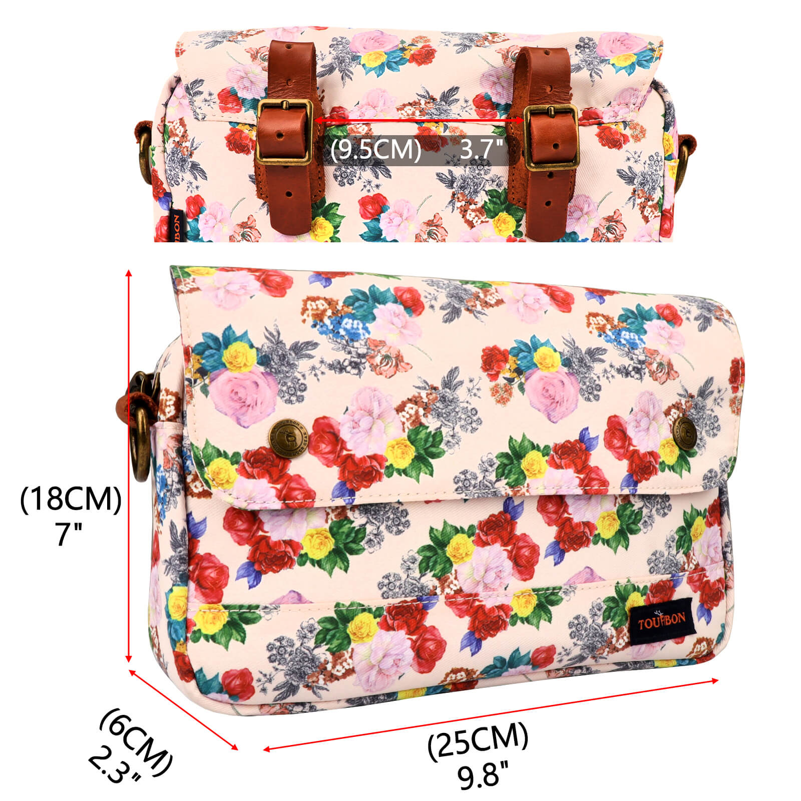 Tourbon Front Handlebar Bike Bag Cycling Frame Pouch