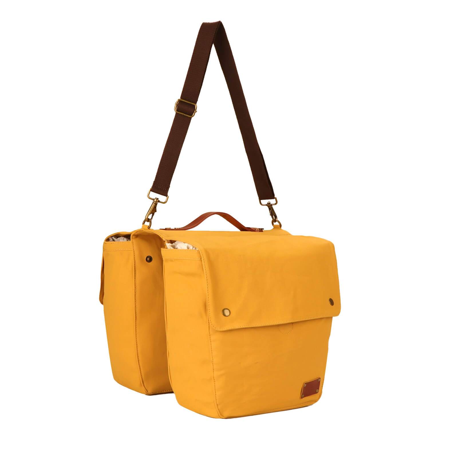 TOURBON Canvas Cycling Bicycle Bike Pannier Rear Seat Bag