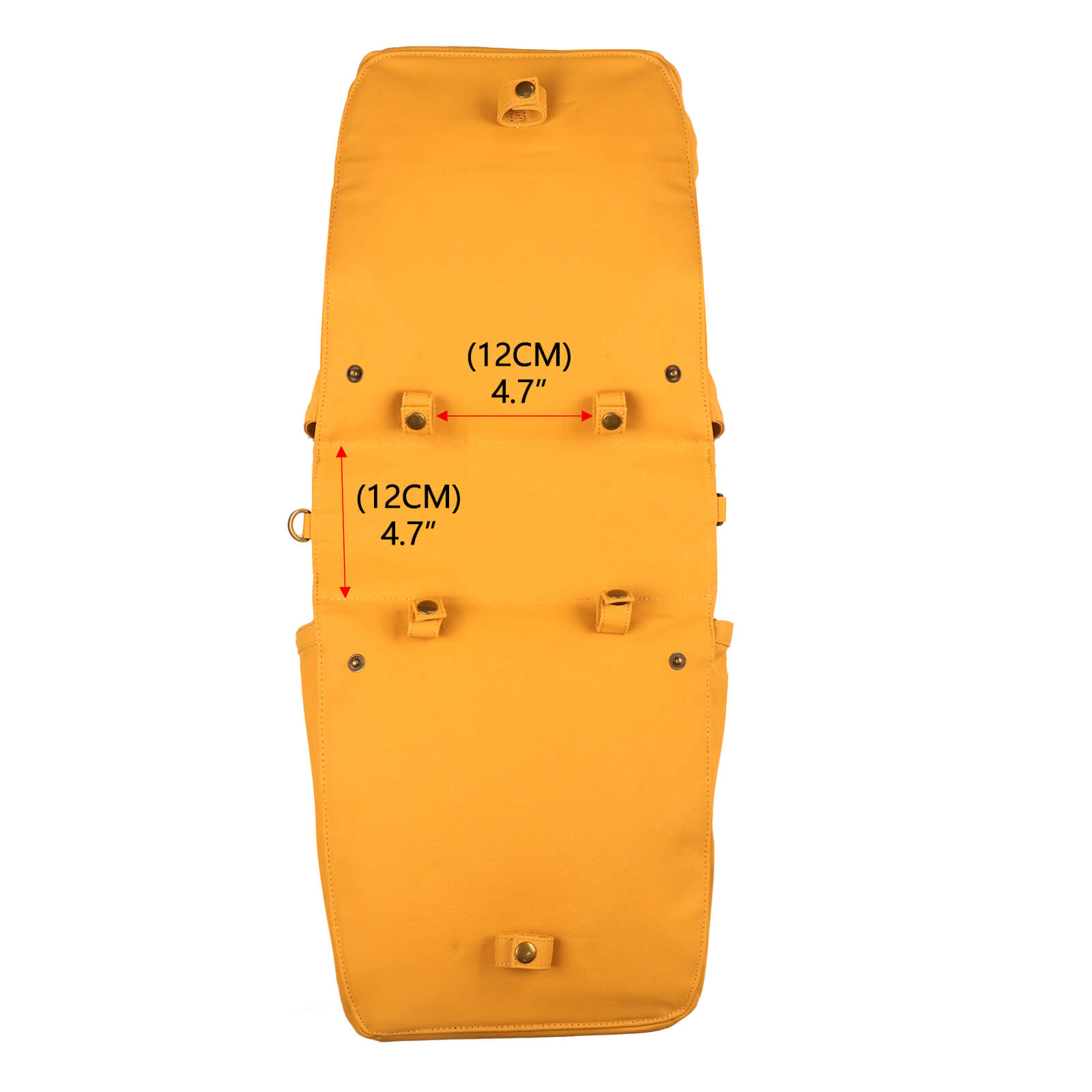 TOURBON Canvas Cycling Bicycle Bike Pannier Rear Seat Bag