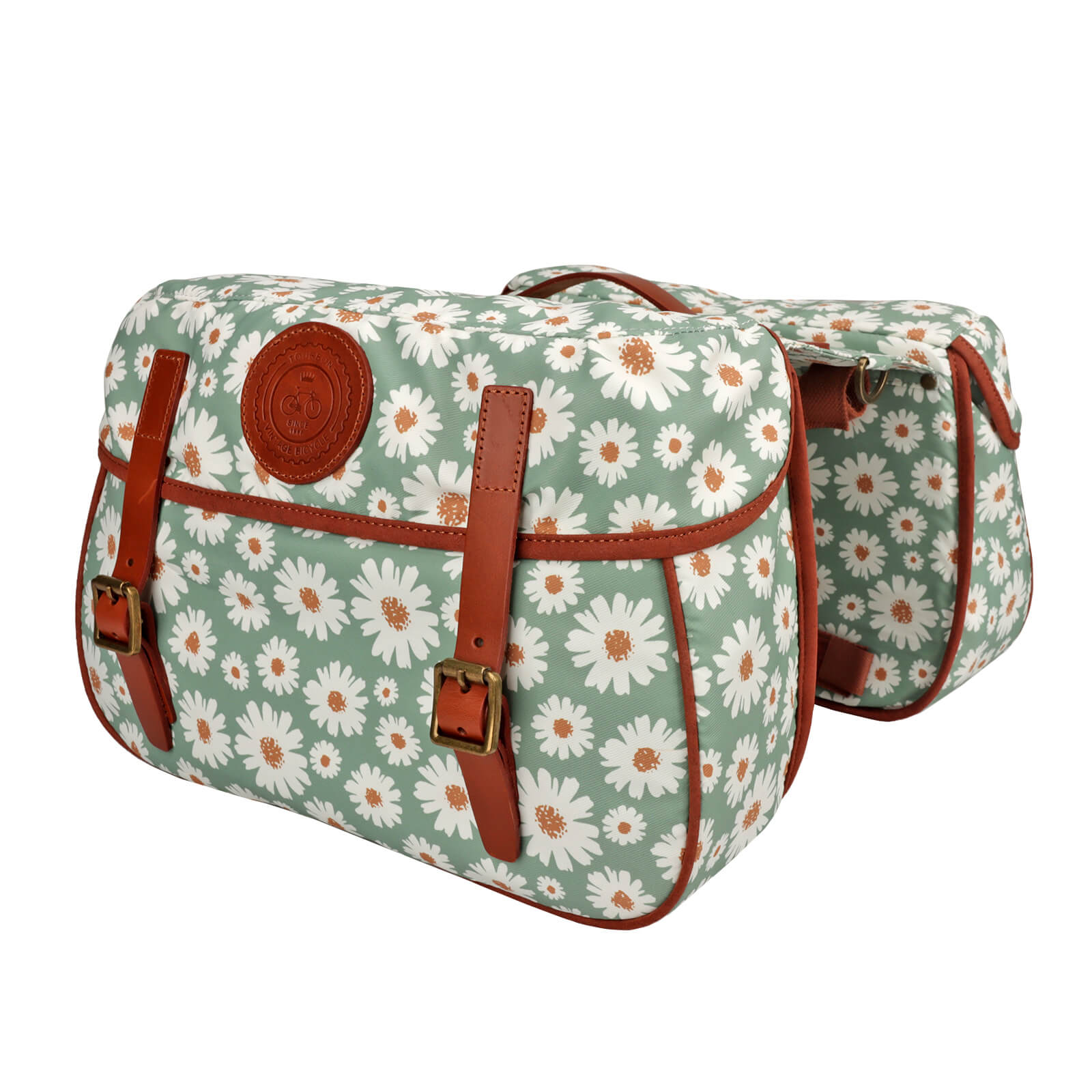 TOURBON Waterproof Canvas Bicycle Double Panniers Bag 