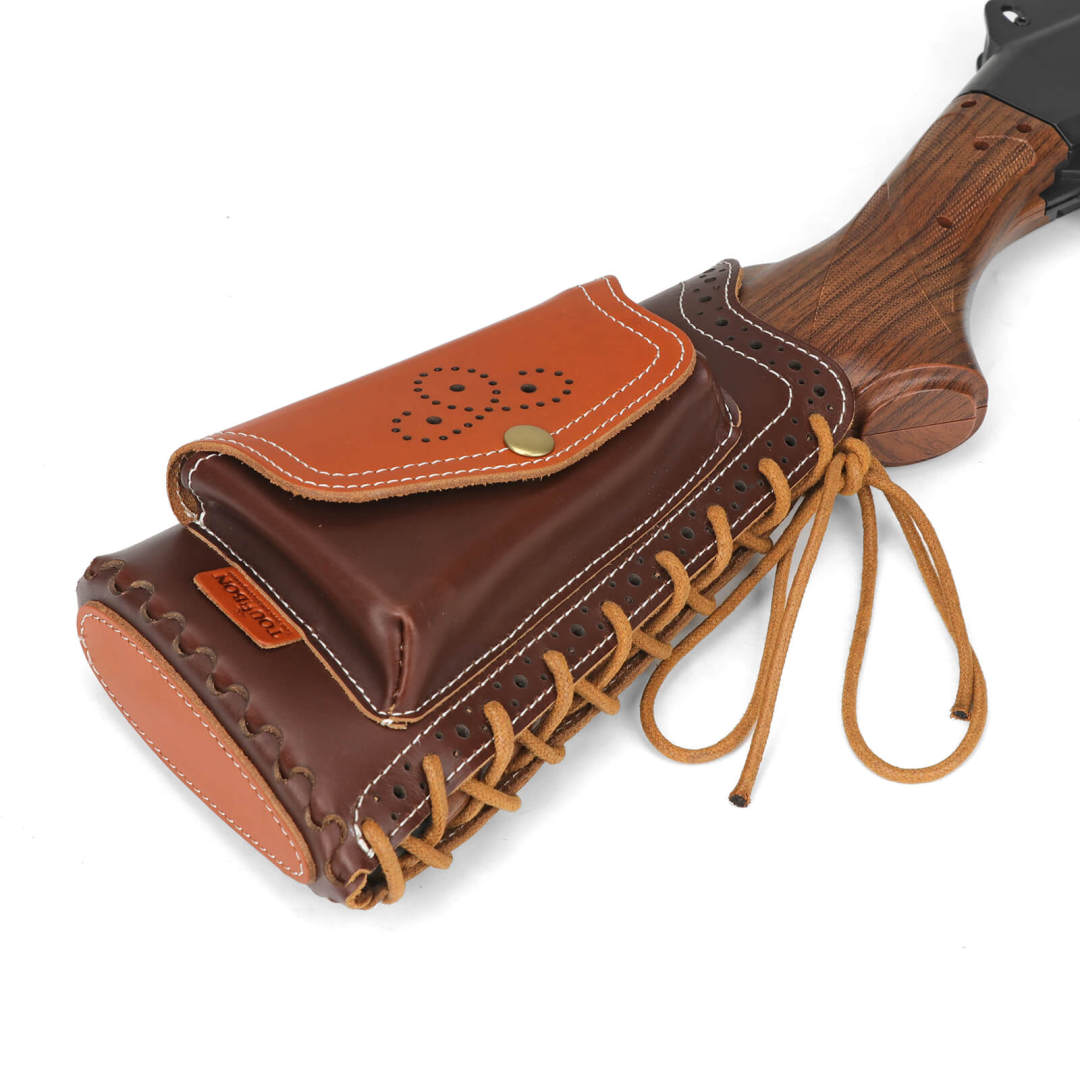TOURBON Leather Recoil Pad Buttstock Cheek Rest