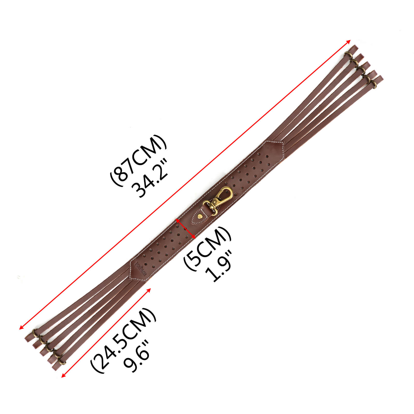 TOURBON Hunting Leather Bird Duck Strap Game Carrier 