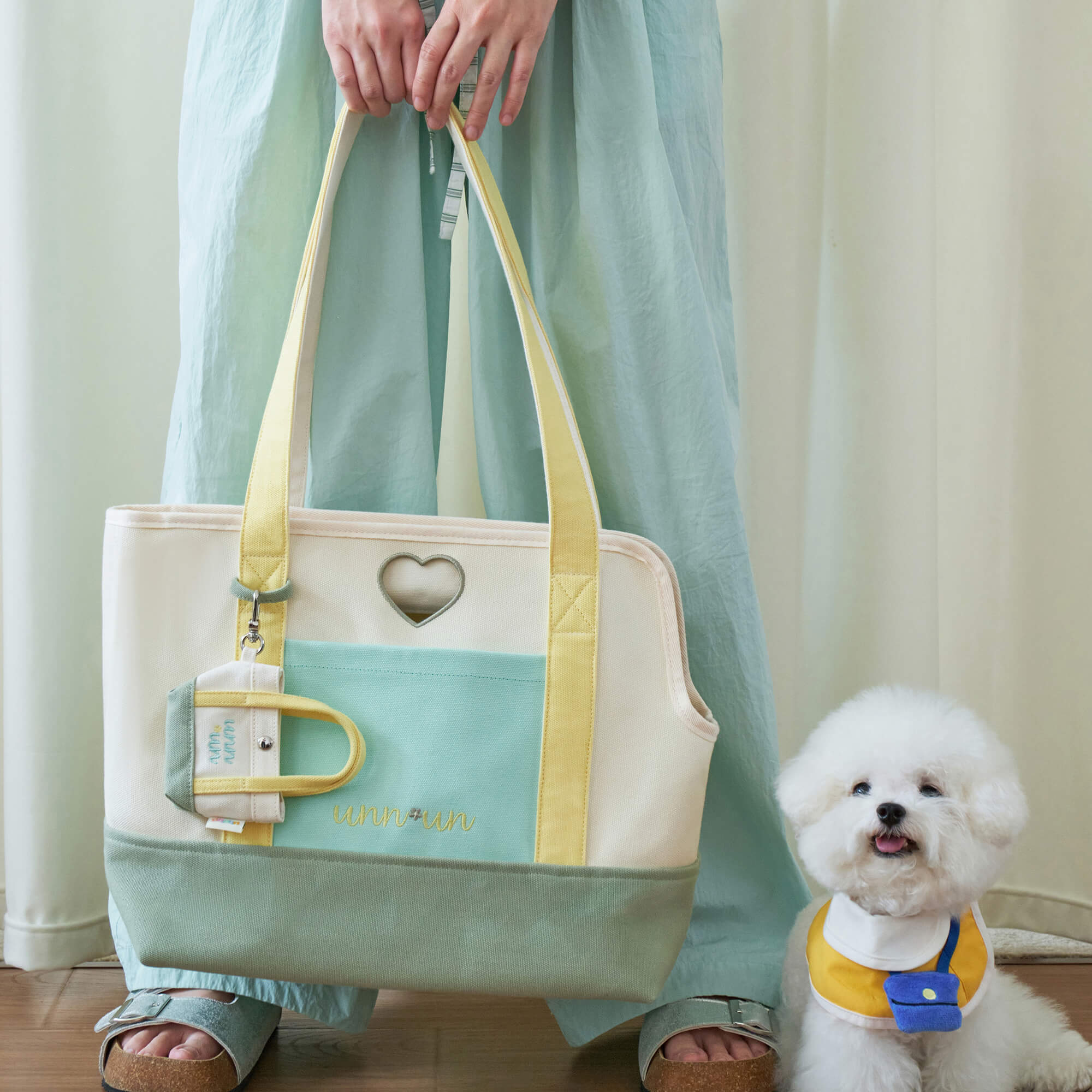 Canvas Pet Carrier Tote Bag for Small Dogs & Cats
