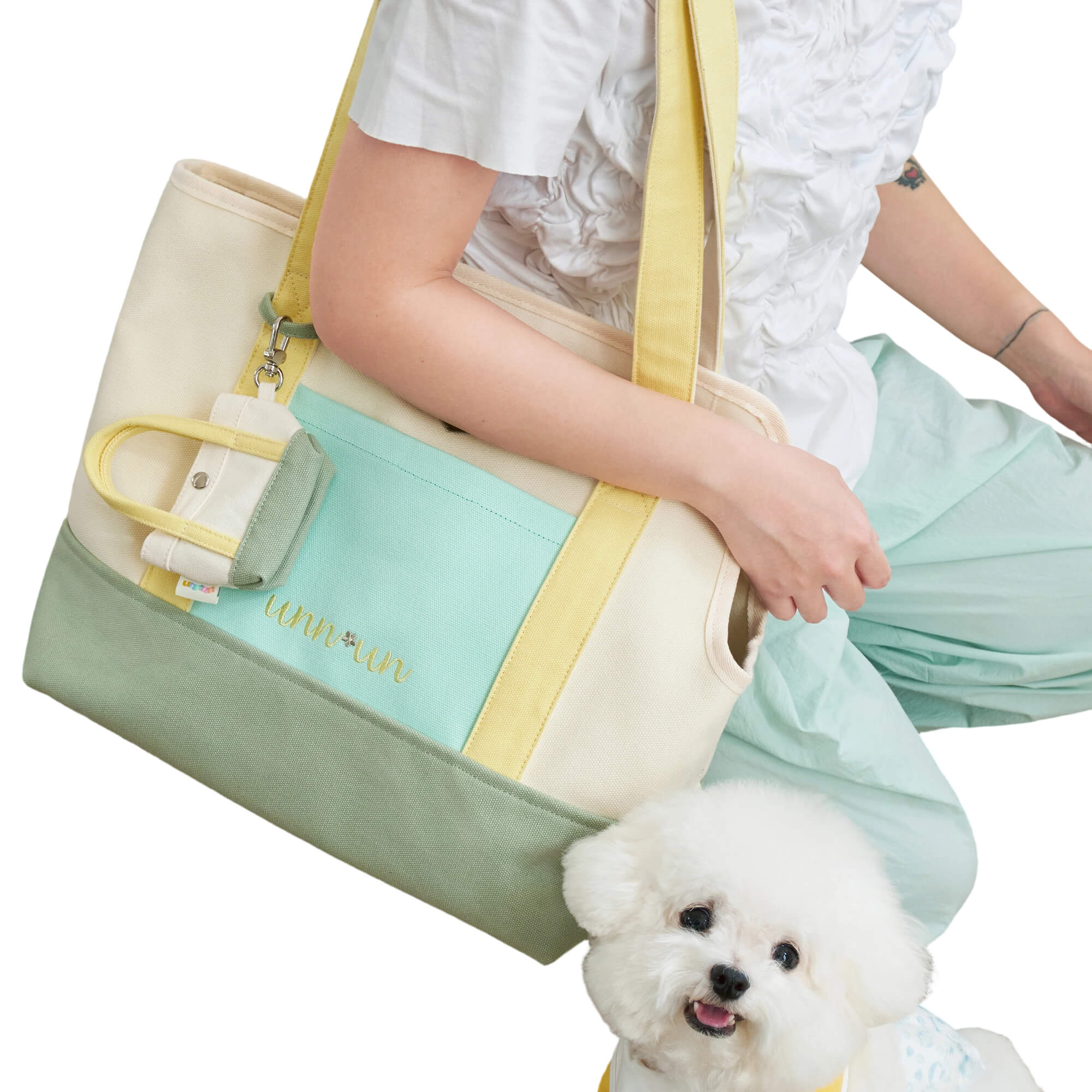 Canvas Pet Carrier Tote Bag for Small Dogs & Cats