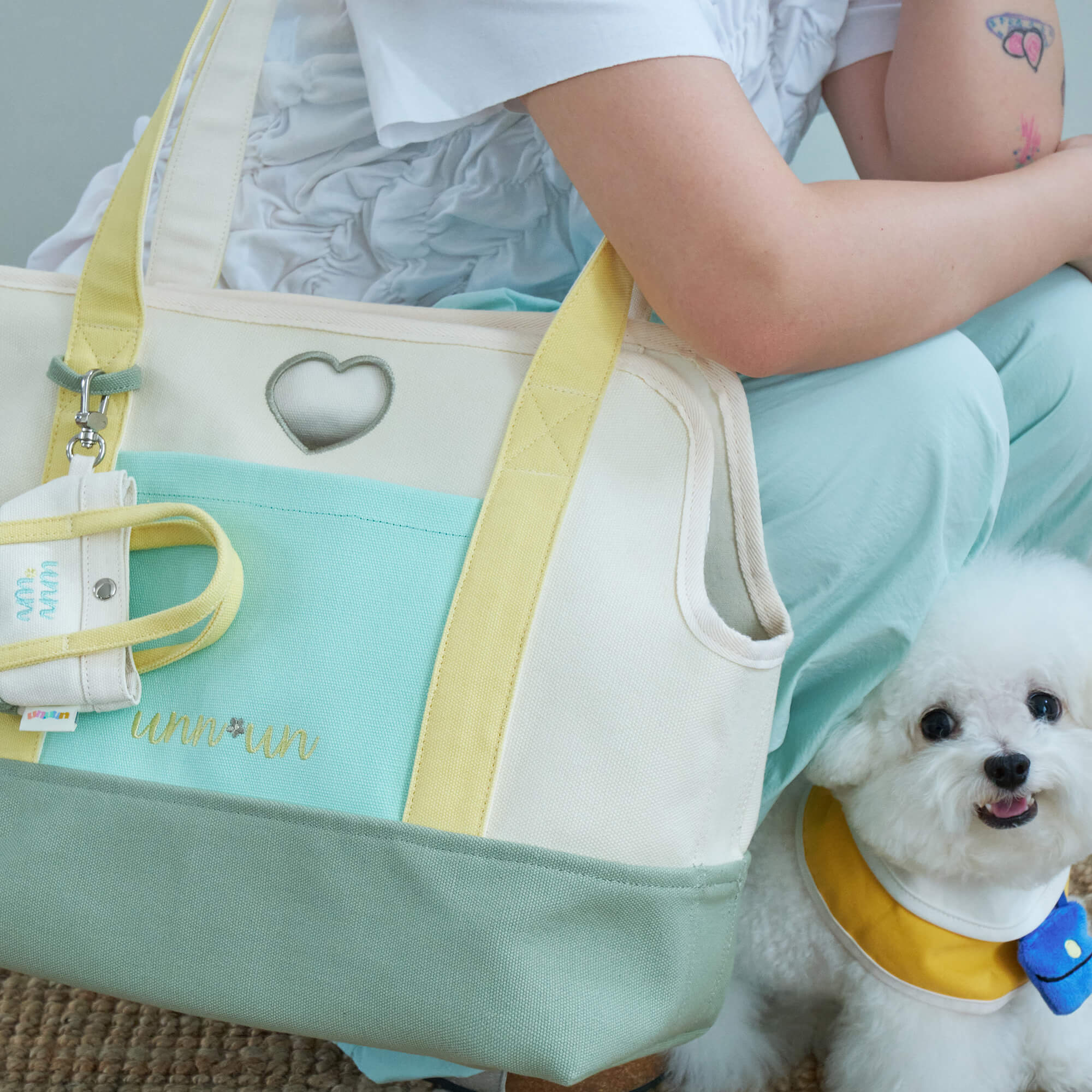 Canvas Pet Carrier Tote Bag for Small Dogs & Cats
