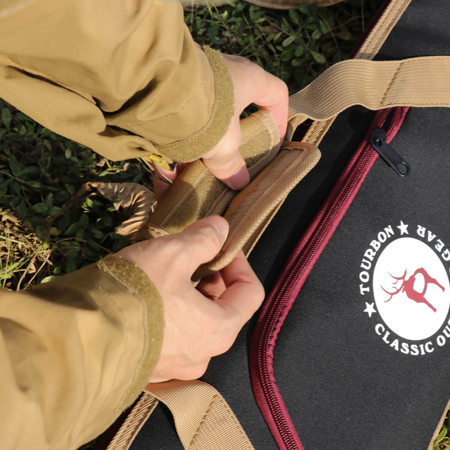 TOURBON Nylon Hutning Case Soft with Pocket Black