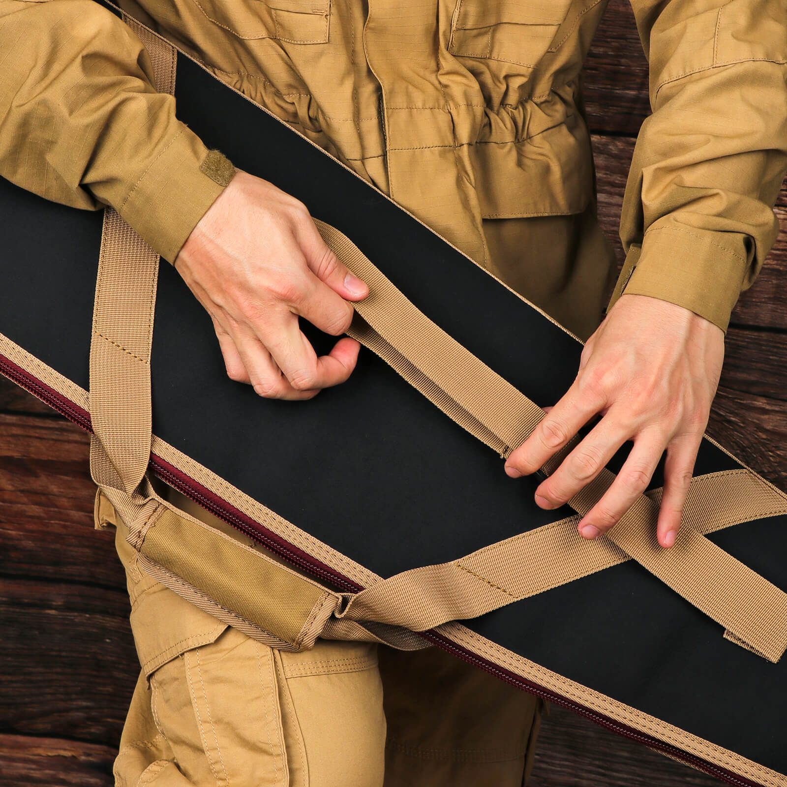 TOURBON Nylon Hutning Case Soft with Pocket Black