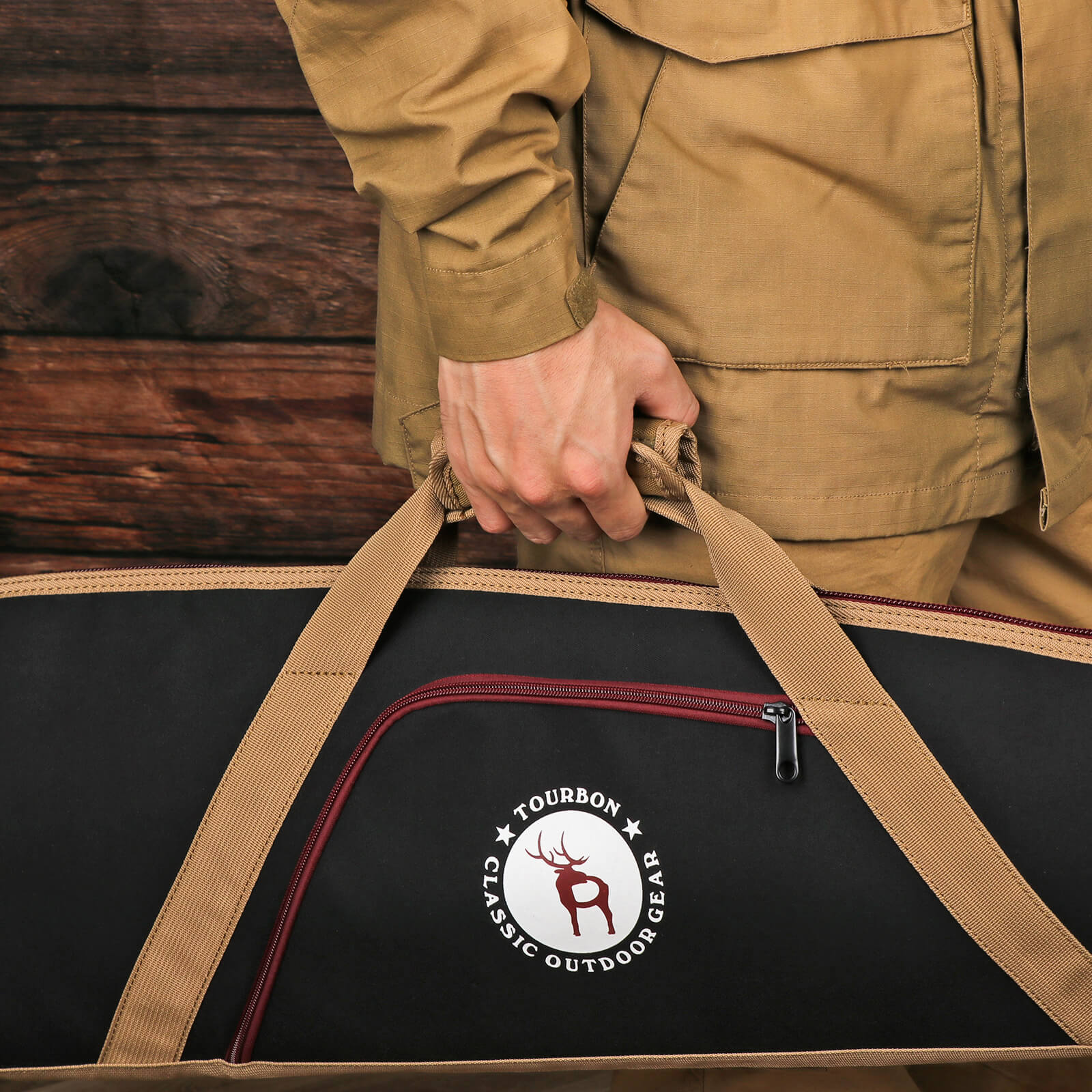 TOURBON Nylon Hutning Case Soft with Pocket Black