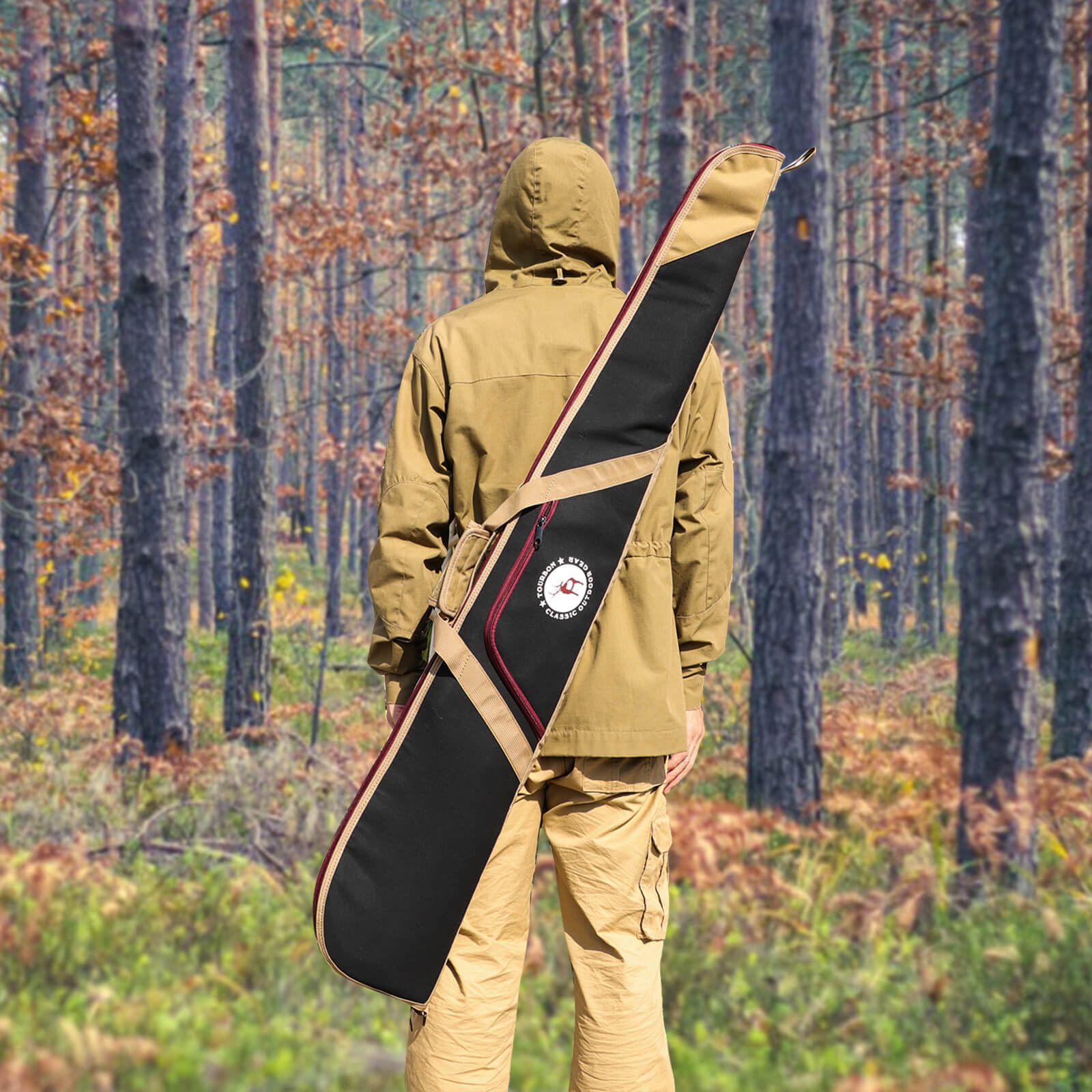 TOURBON Nylon Hutning Case Soft with Pocket Black