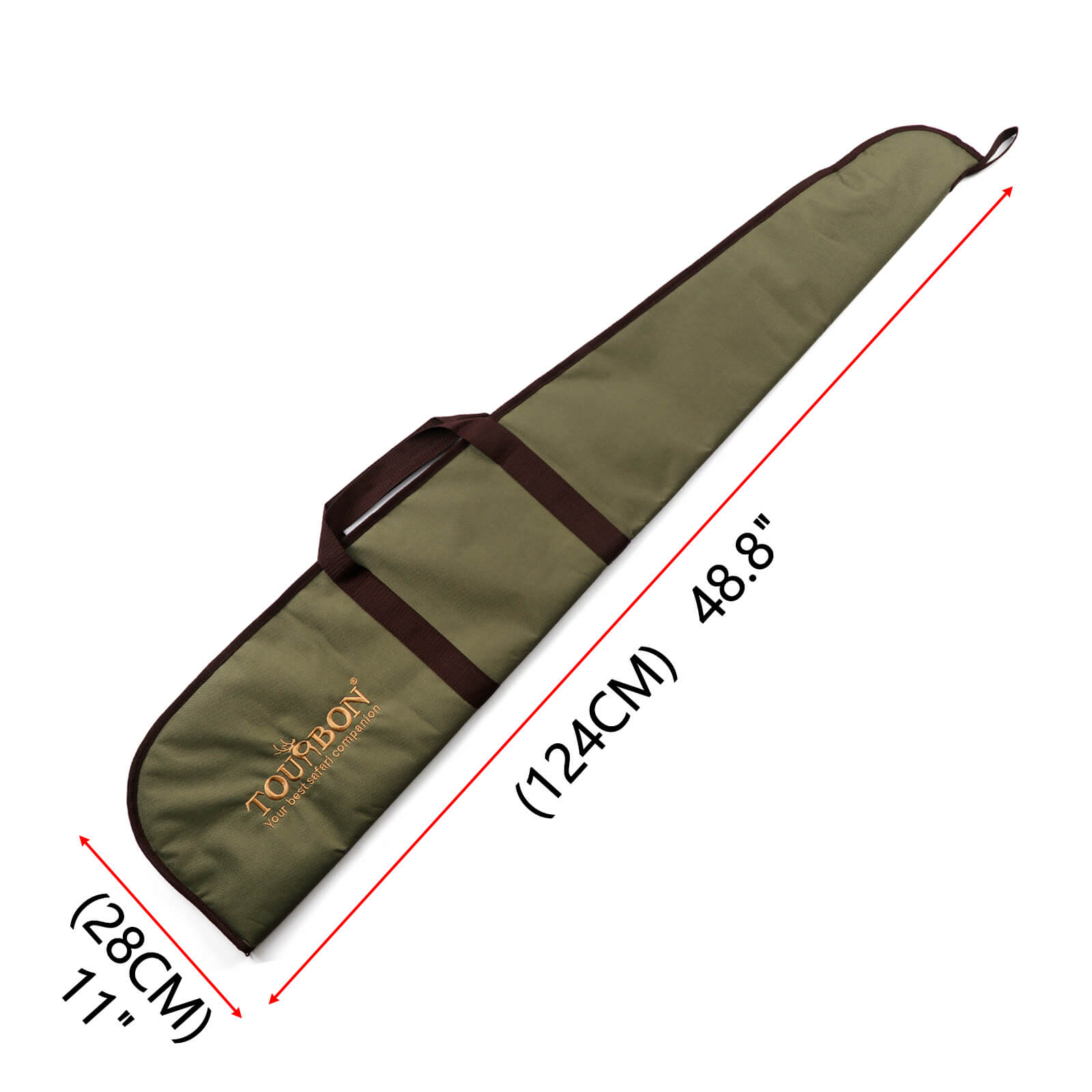 TOURBON Hunting Slip Bag Protection Cover 124cm Green