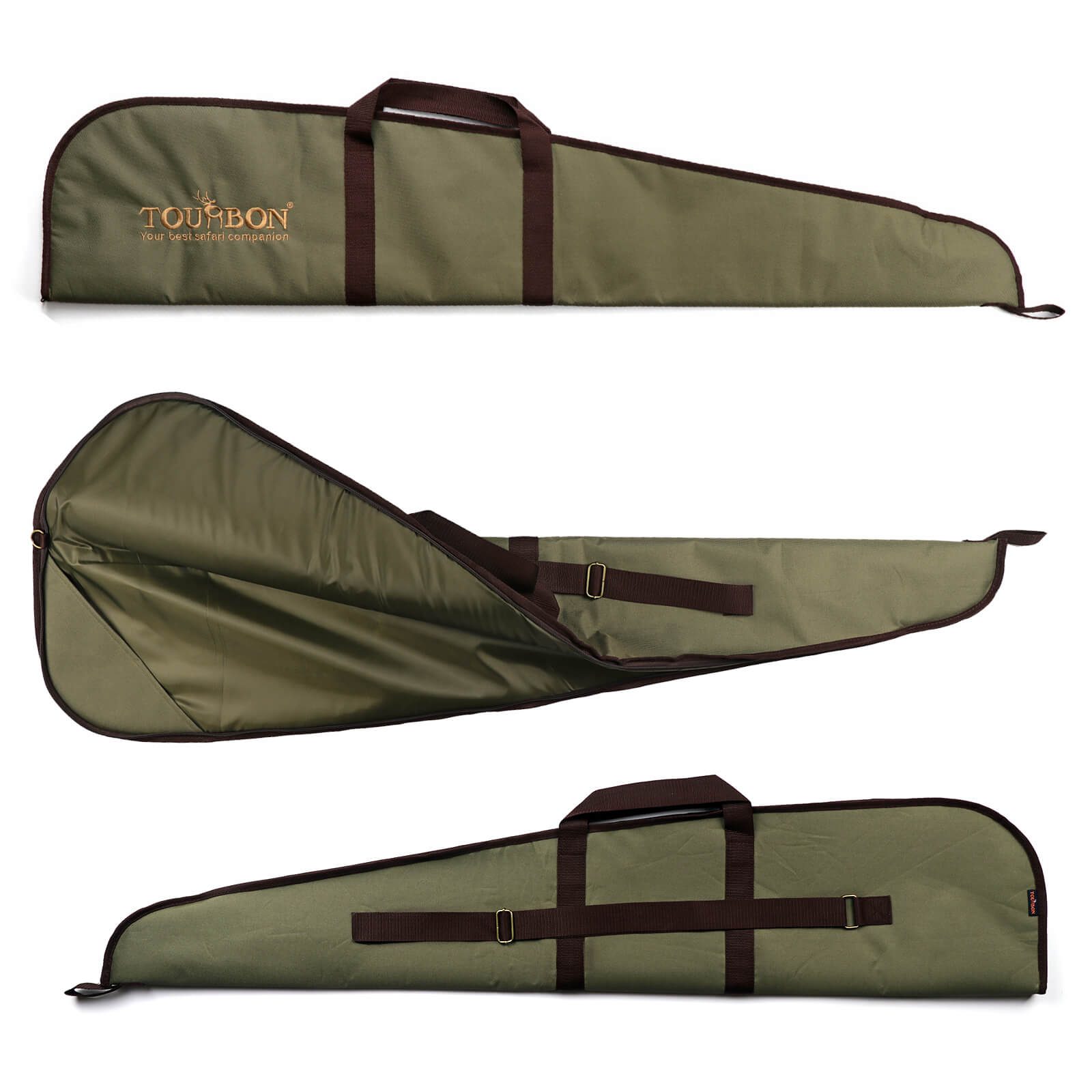 TOURBON Hunting Slip Bag Protection Cover 124cm Green