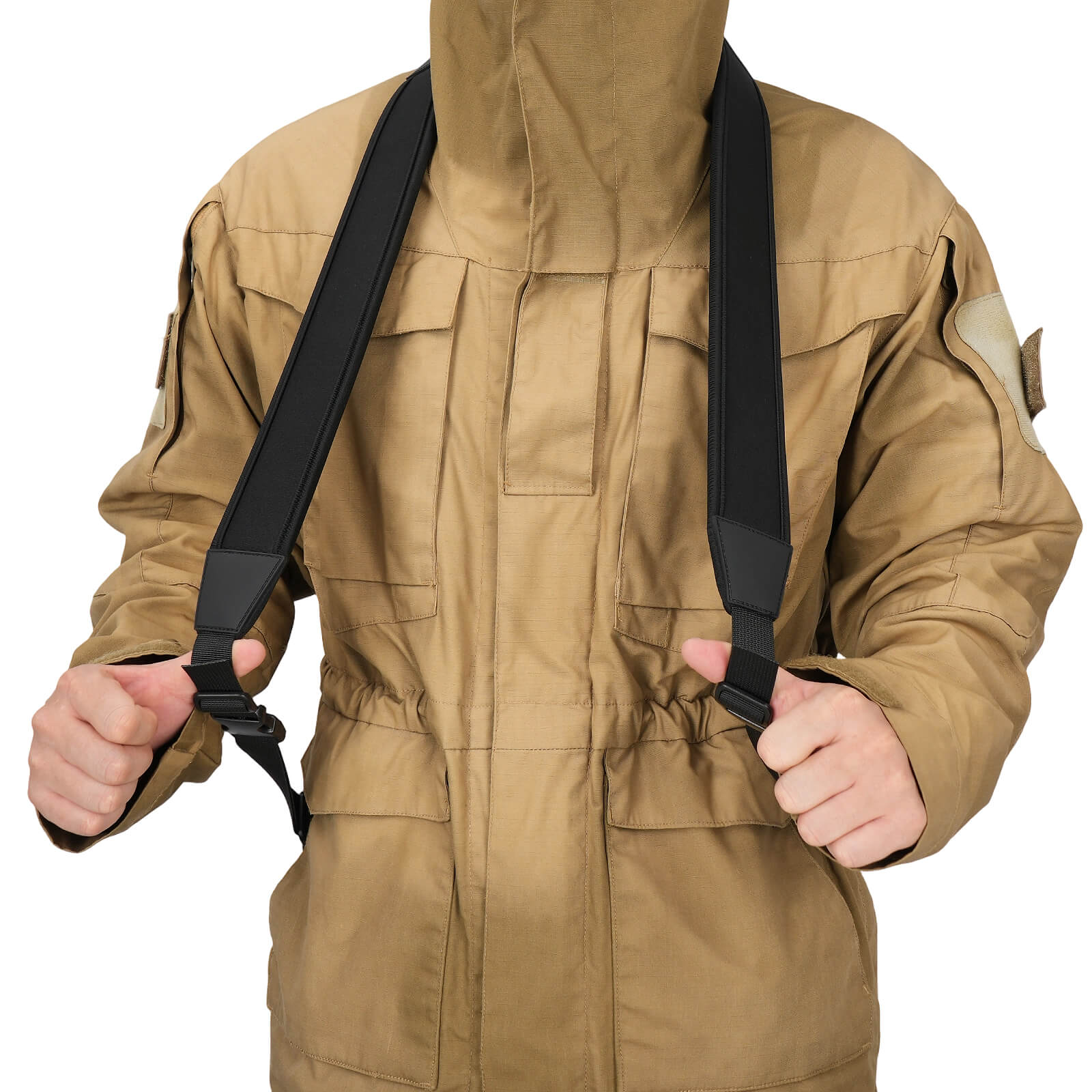 TOURBON Hands-Free Hunting Sling Adjustable Dual Shoulder Strap