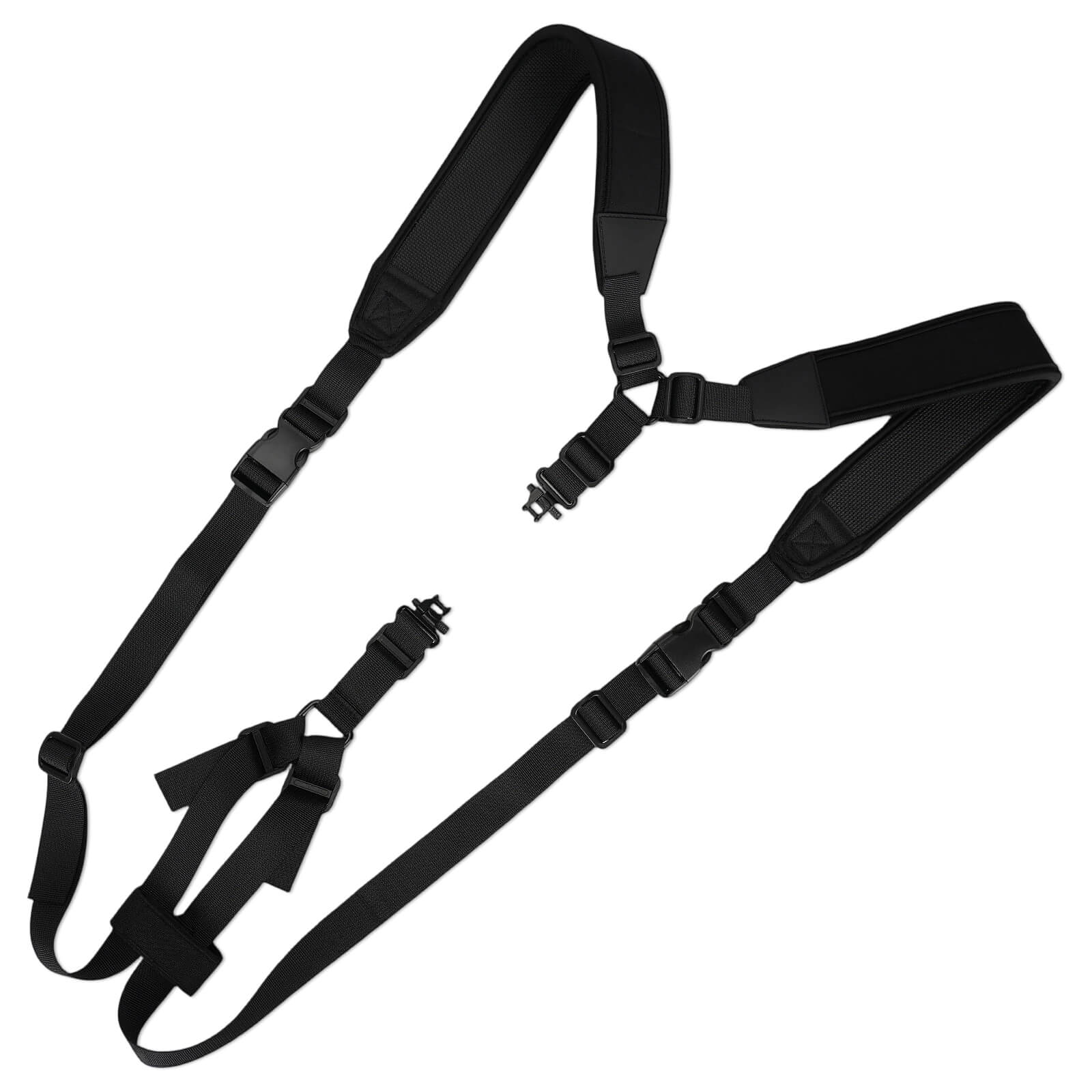 TOURBON Hands-Free Hunting Sling Adjustable Dual Shoulder Strap