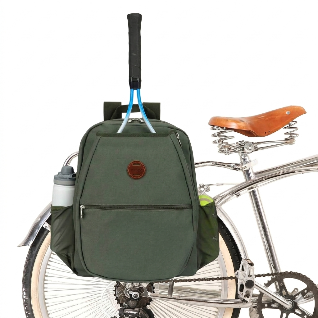TOURBON Tennis Backpack Clip-on Bike Pannier Rear Rack
