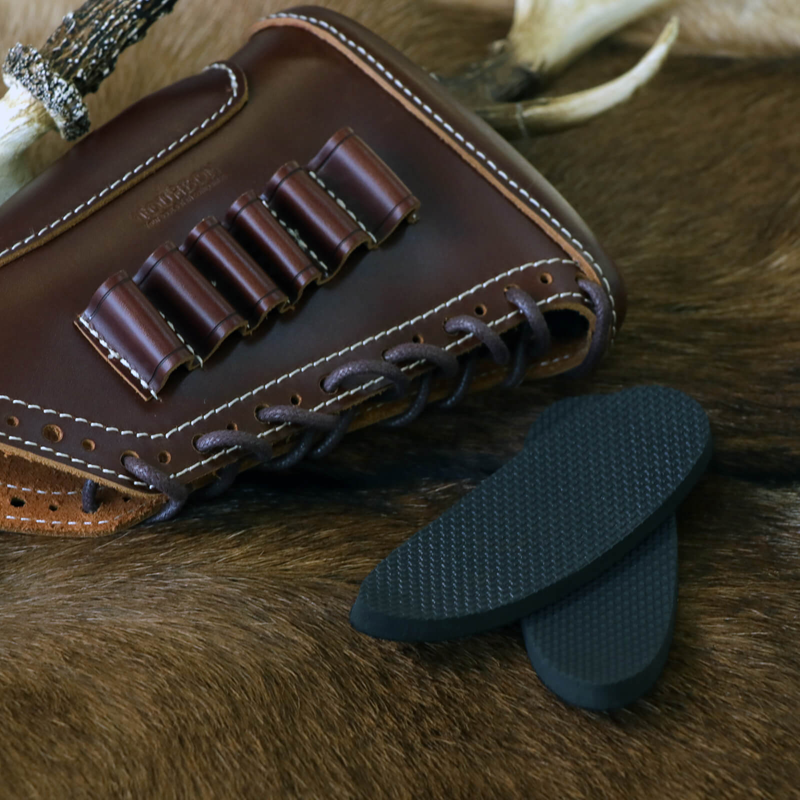 TOURBON Leather Shooting Slip on Recoil Pad