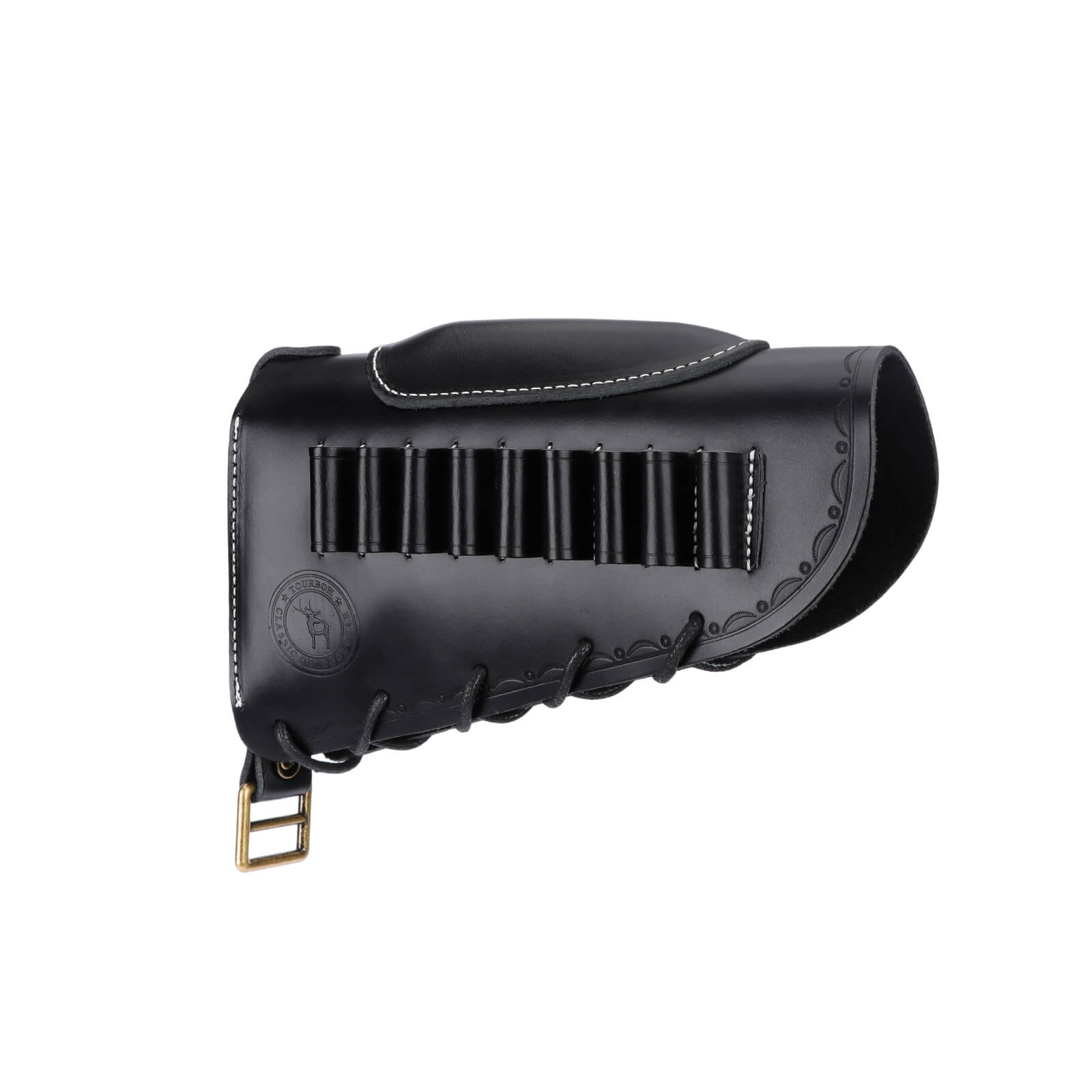 TOURBON Leather No Drill Cheek Rest Buttstock Recoil Pad
