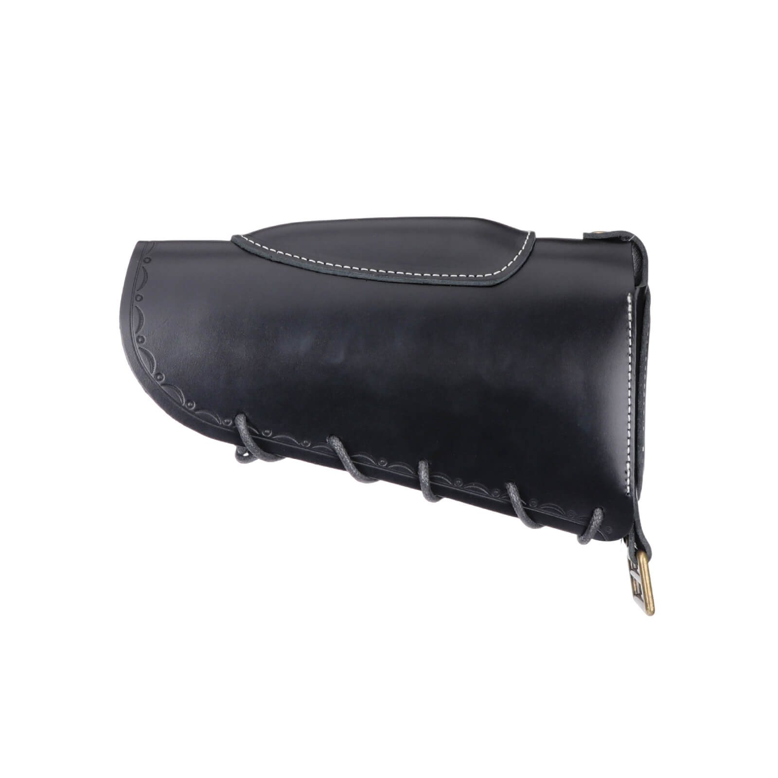 TOURBON Leather No Drill Cheek Rest Buttstock Recoil Pad