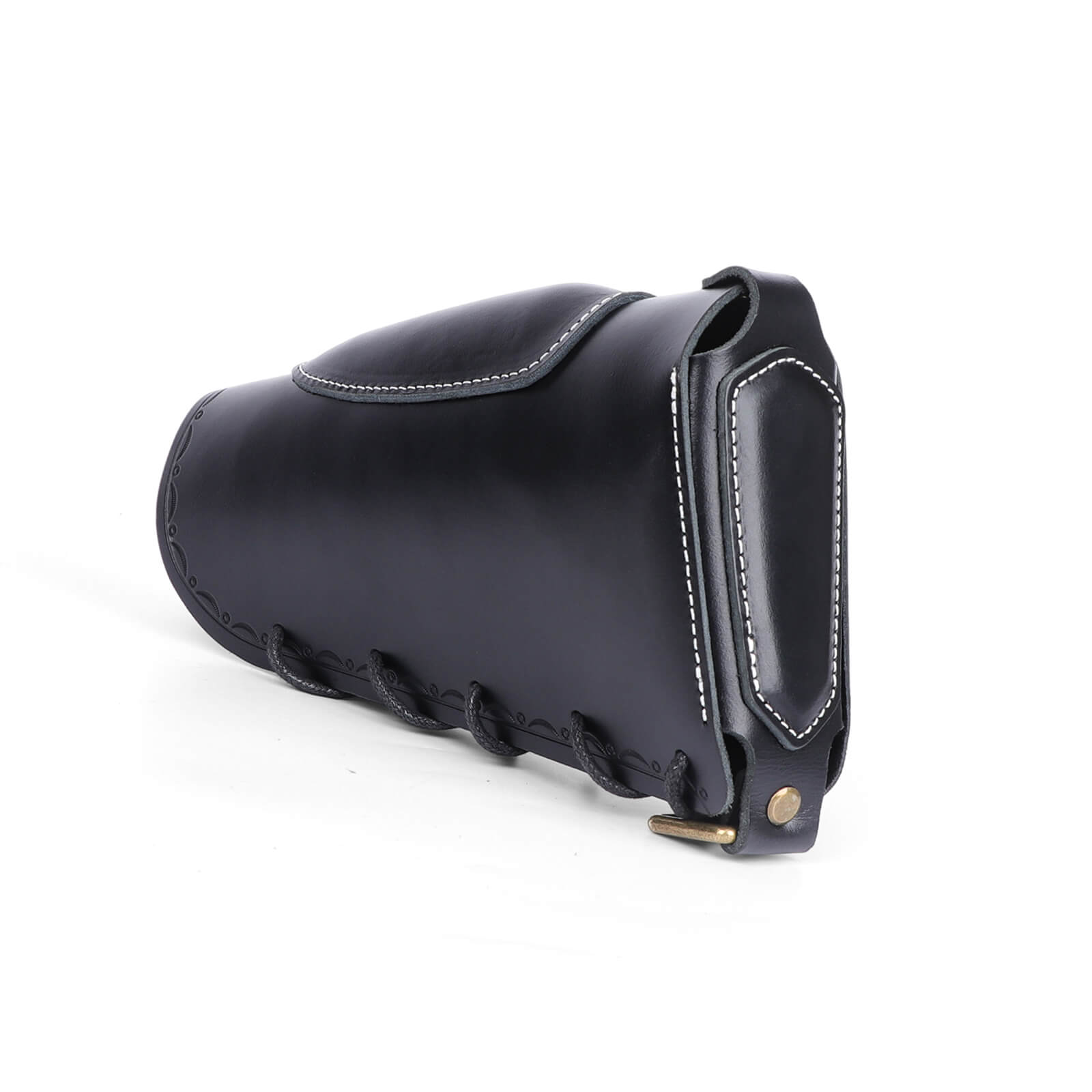 TOURBON Leather No Drill Cheek Rest Buttstock Recoil Pad