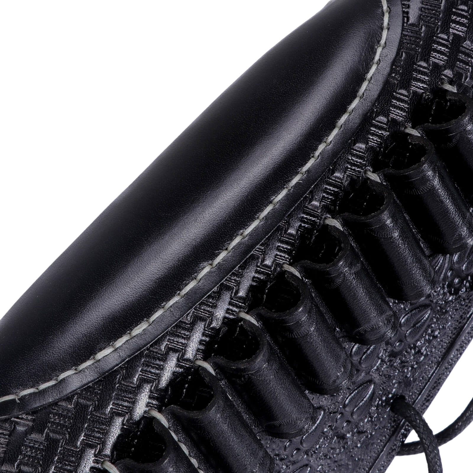 TOURBON Vintage Leather No Drill Cheek Rest Buttstock Protective Pouch for Right