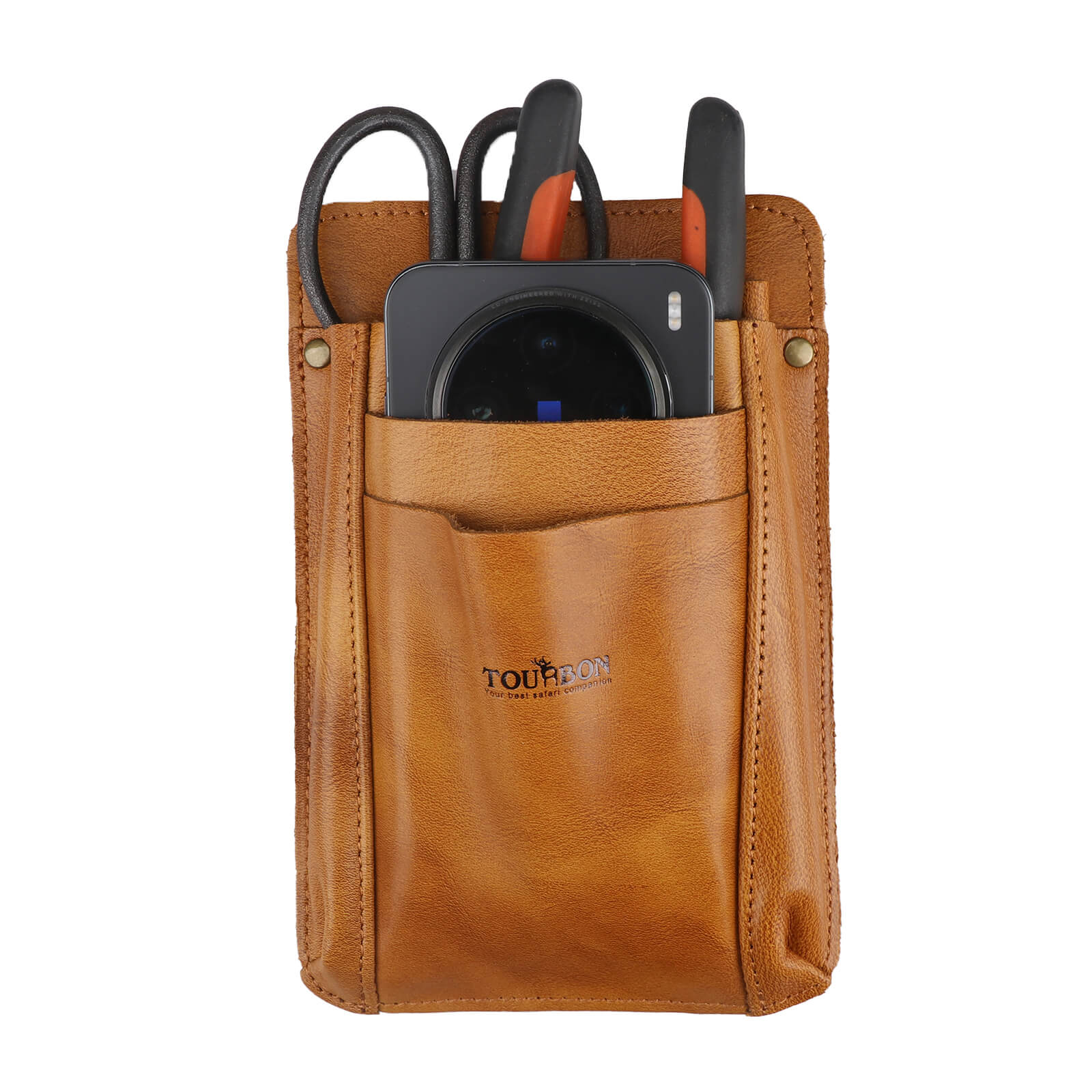 Tourbon Leather Florist Tool Waist Pouch Belt Garden Shoulder Crossbody Tools Bag