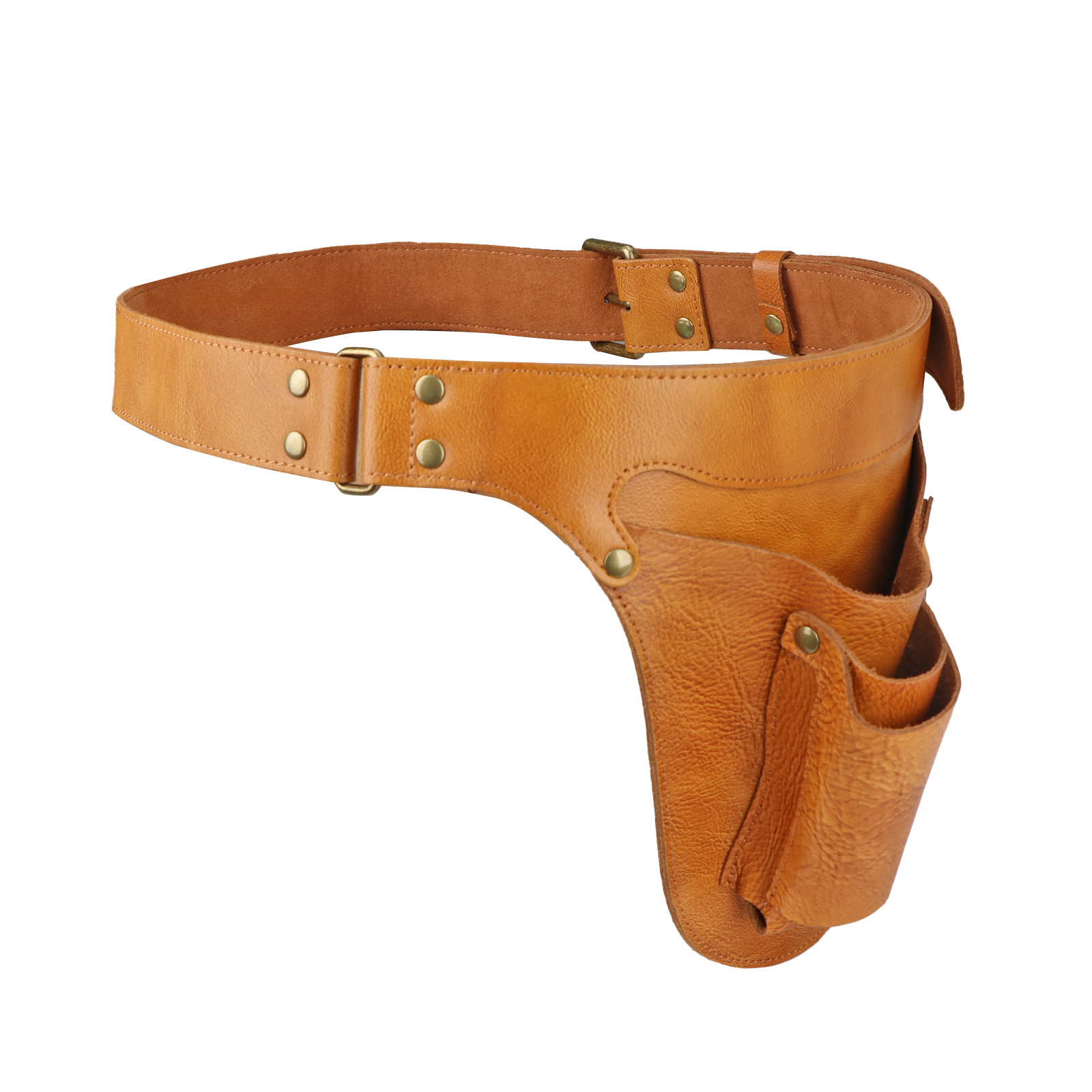 Tourbon Tool Belt Bag Gardener Farmer Leather Pouch 