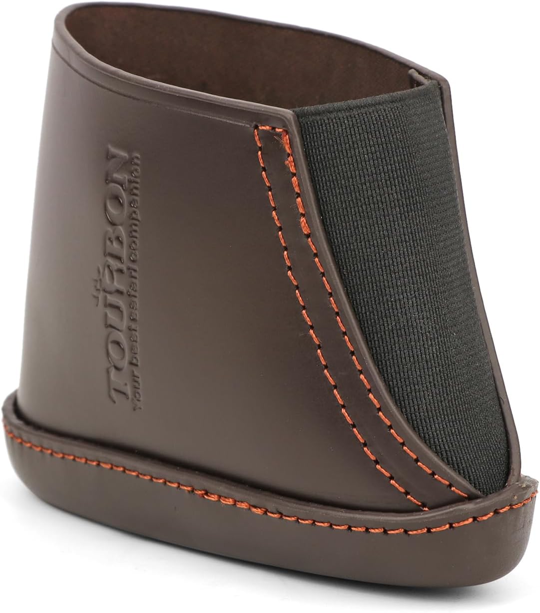 TOURBON Genuine Leather Buttstock Extension Slip on Recoil pad