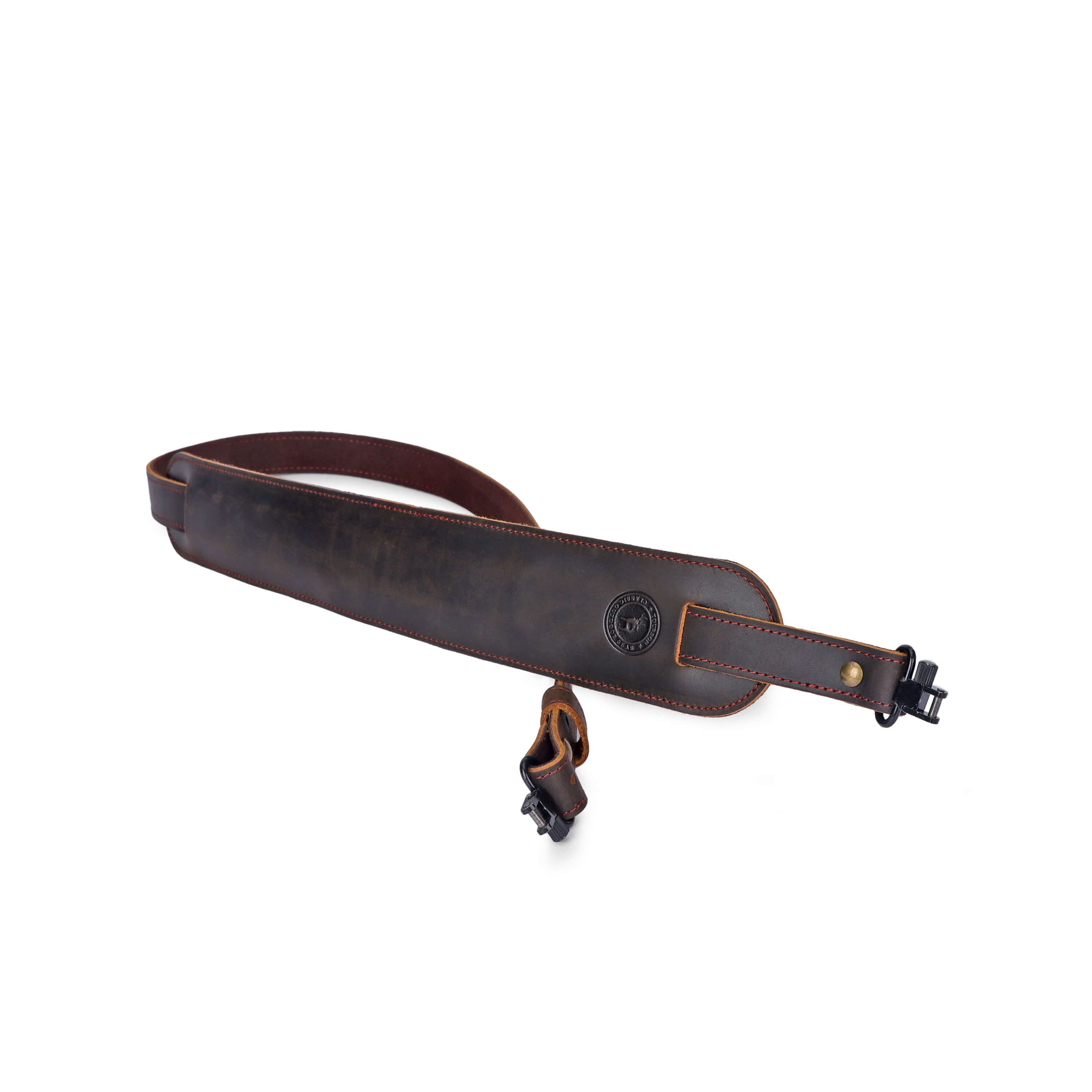 TOURBON Leather Hunting Sling Adjustable Wide Shoulder Pad 43"