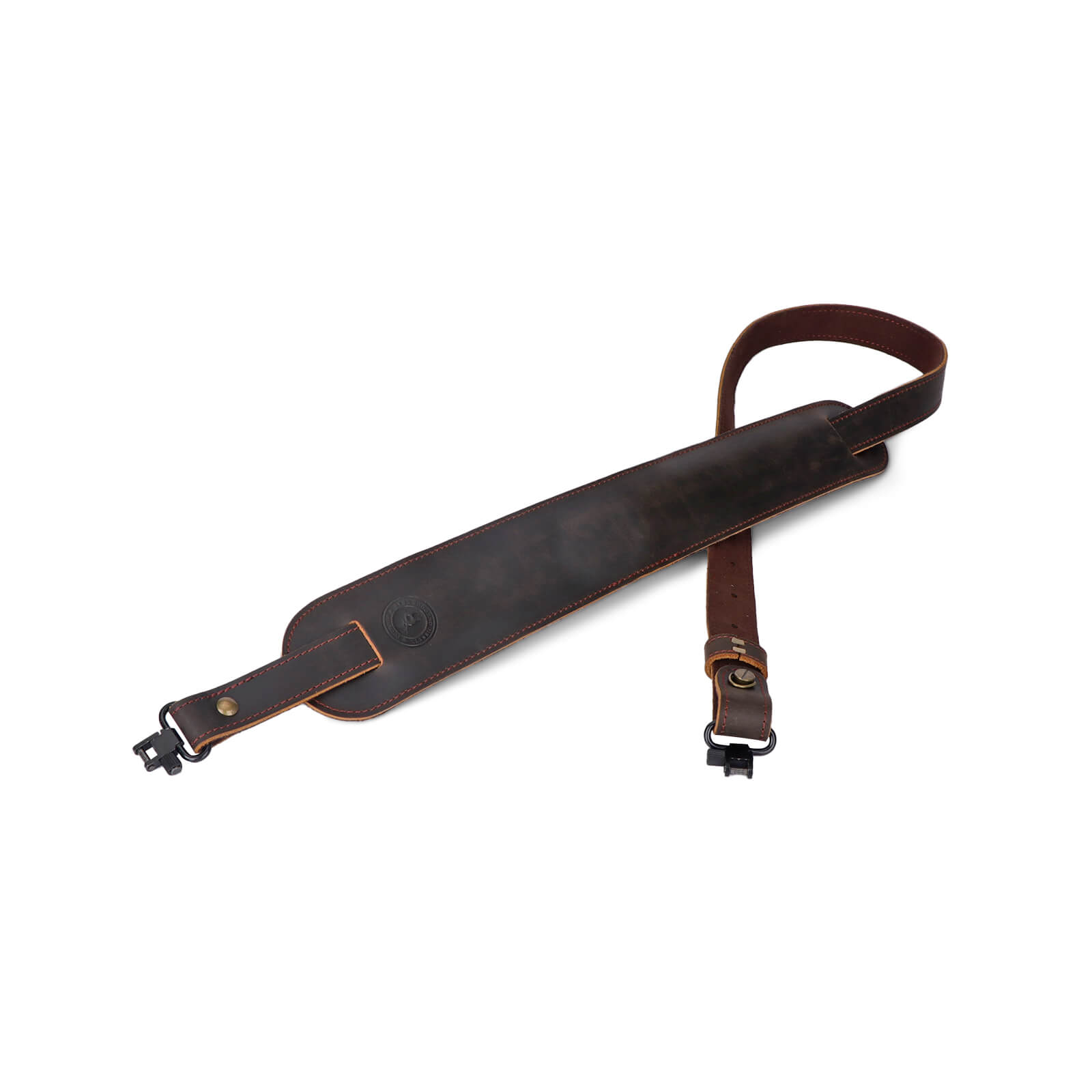 TOURBON Leather Hunting Sling Adjustable Wide Shoulder Pad 43"