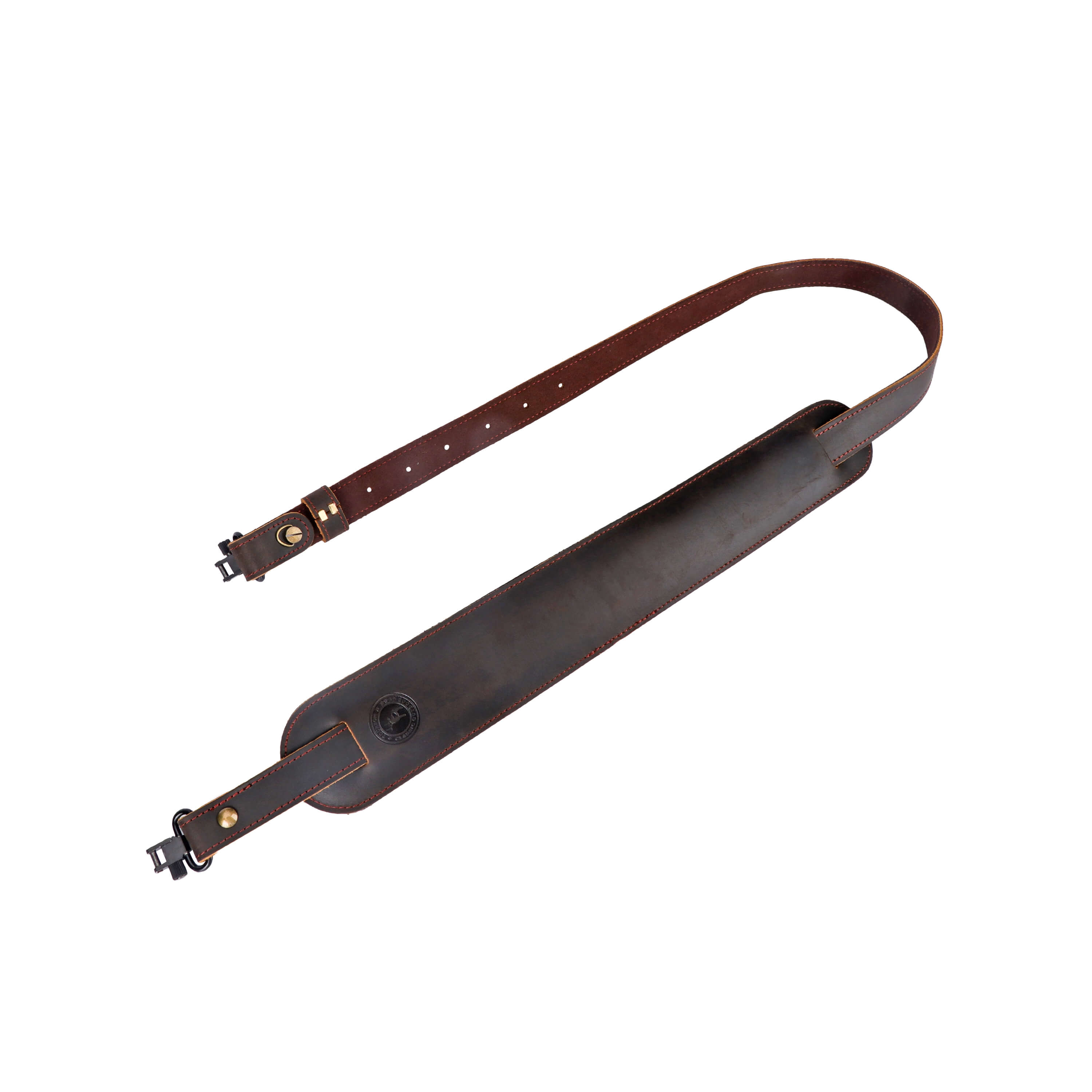 TOURBON Leather Hunting Sling Adjustable Wide Shoulder Pad 43"