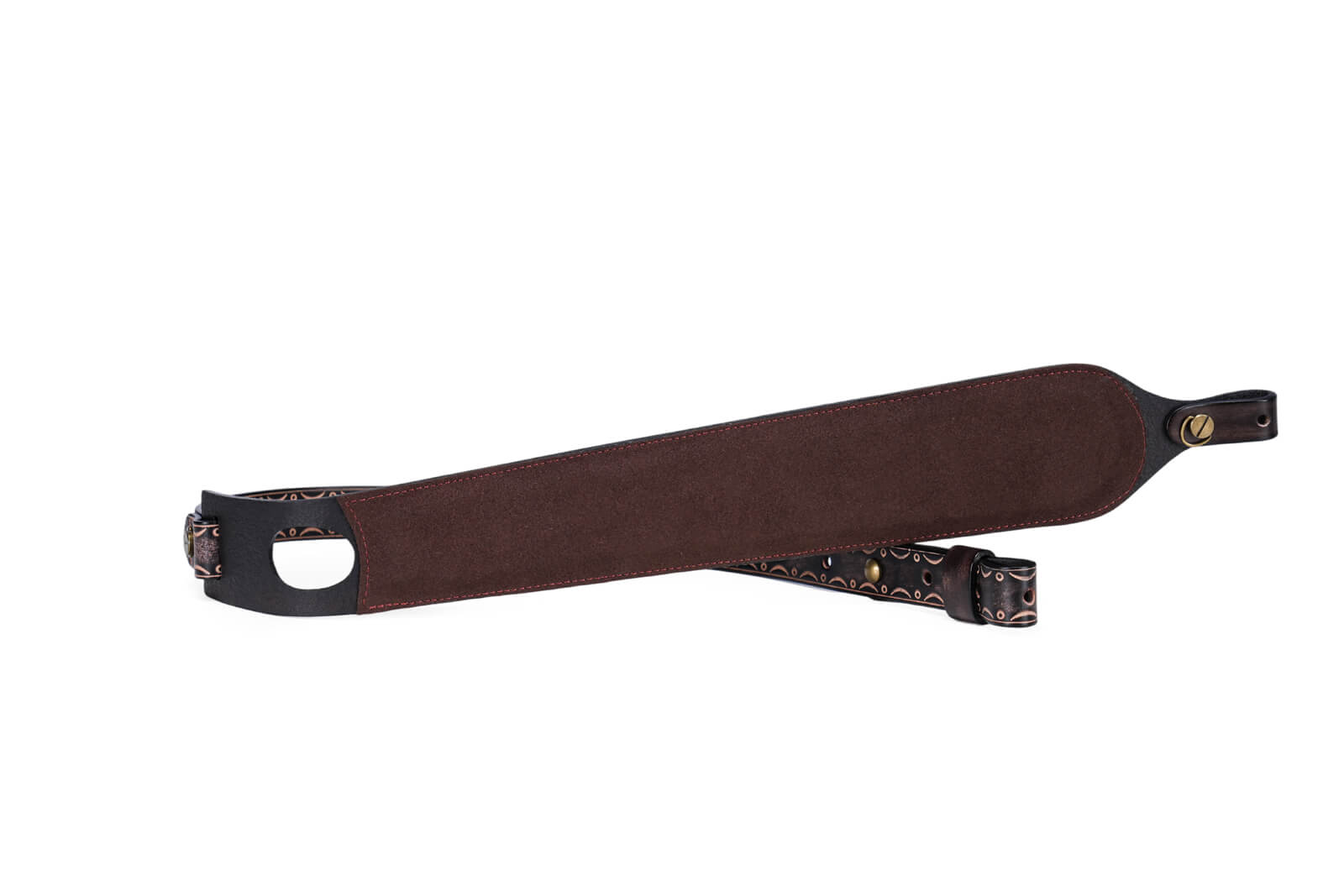 TOURBON Hunting Deluxe Vintage Leather Sling with Swivels