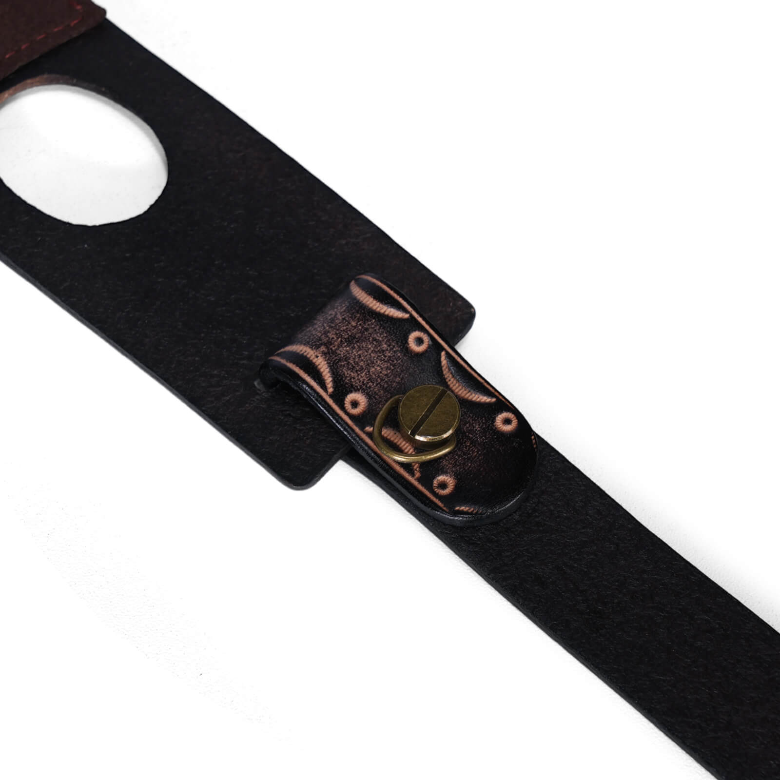 TOURBON Hunting Deluxe Vintage Leather Sling with Swivels