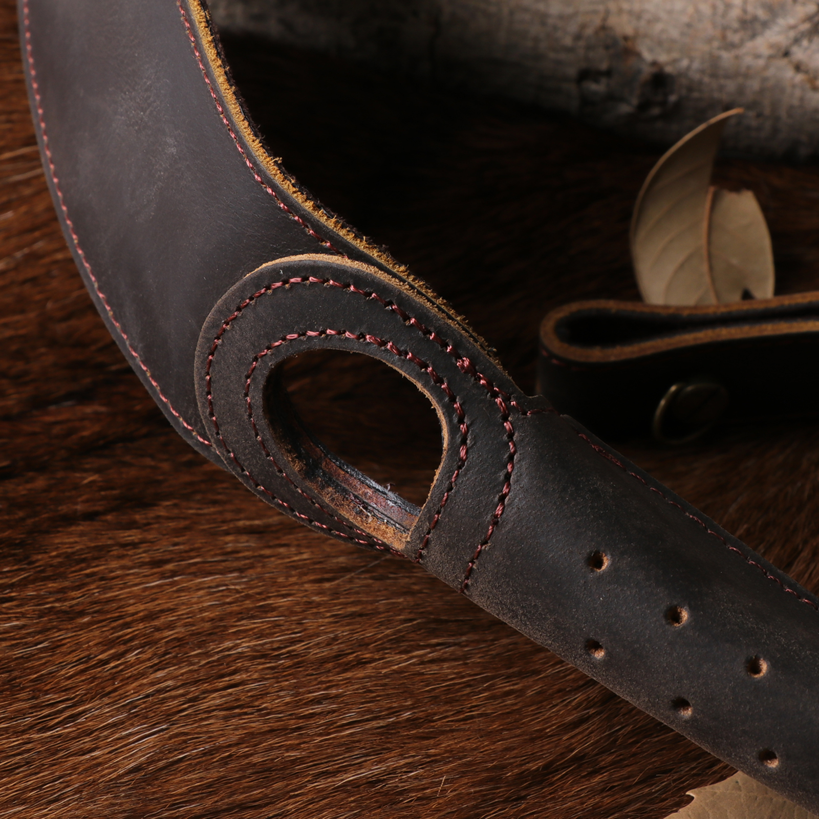 TOURBON Leather Adjustable Hunting Sling for 12GA