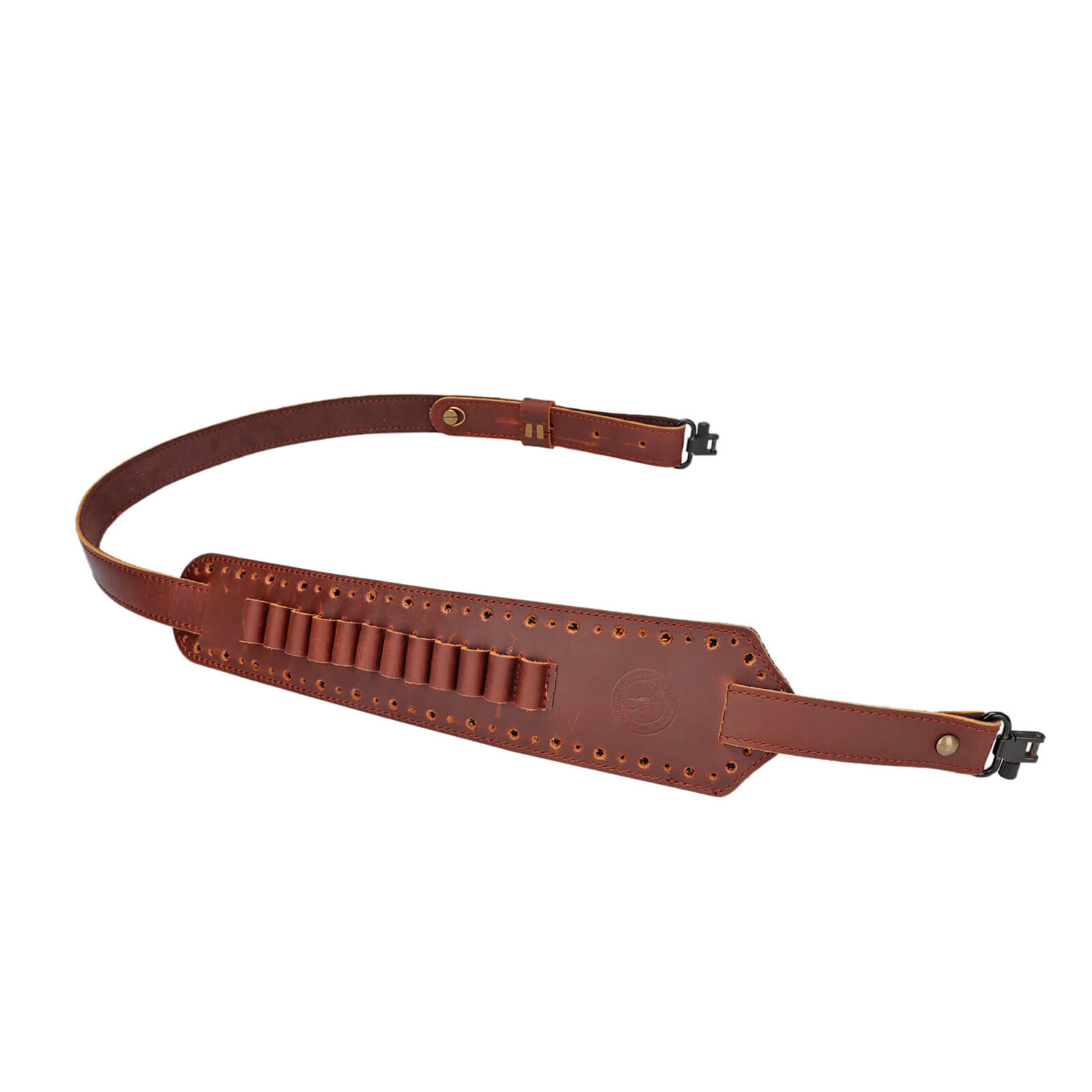 TOURBON Genuine Hunting Leather Sling Soft Padded 