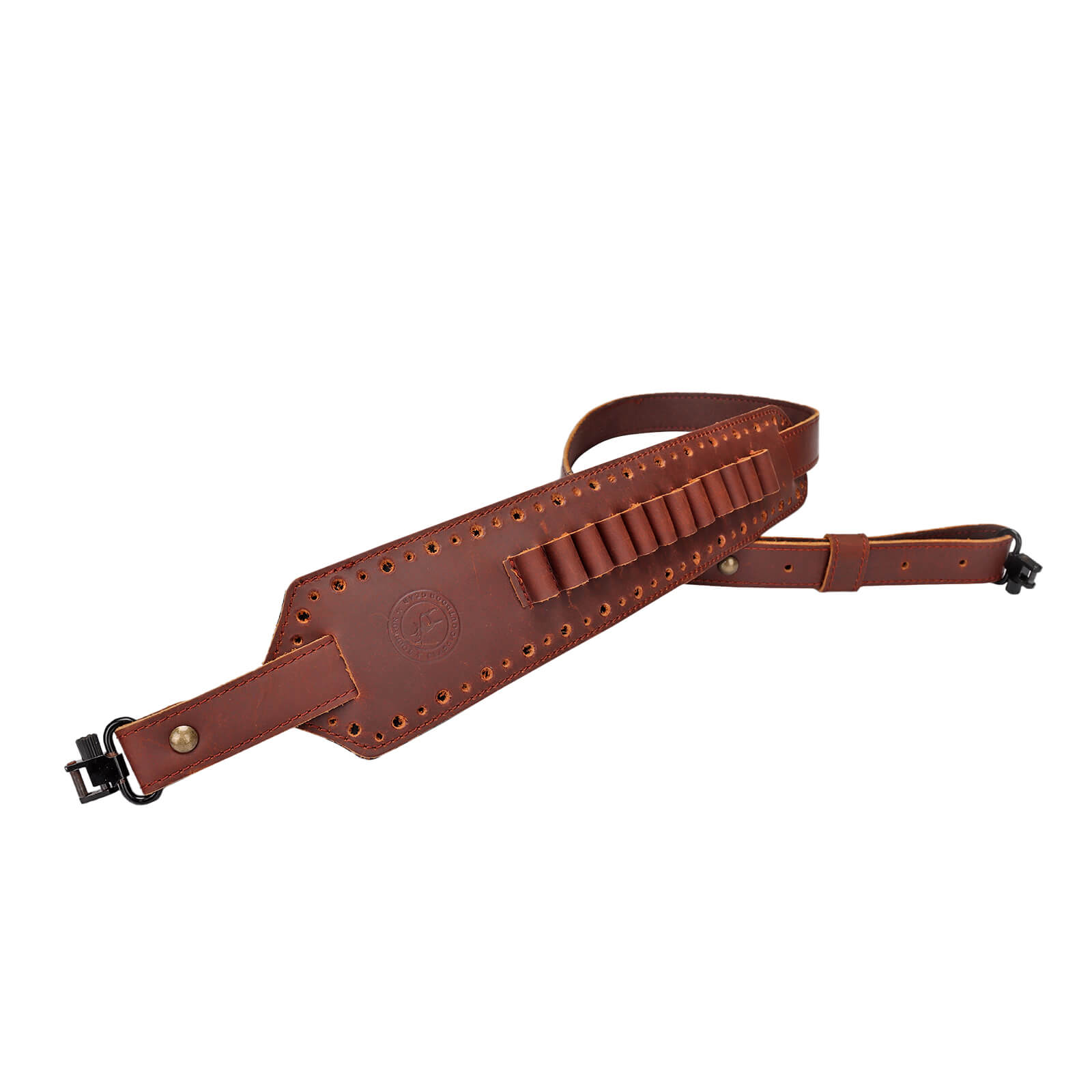 TOURBON Genuine Hunting Leather Sling Soft Padded 