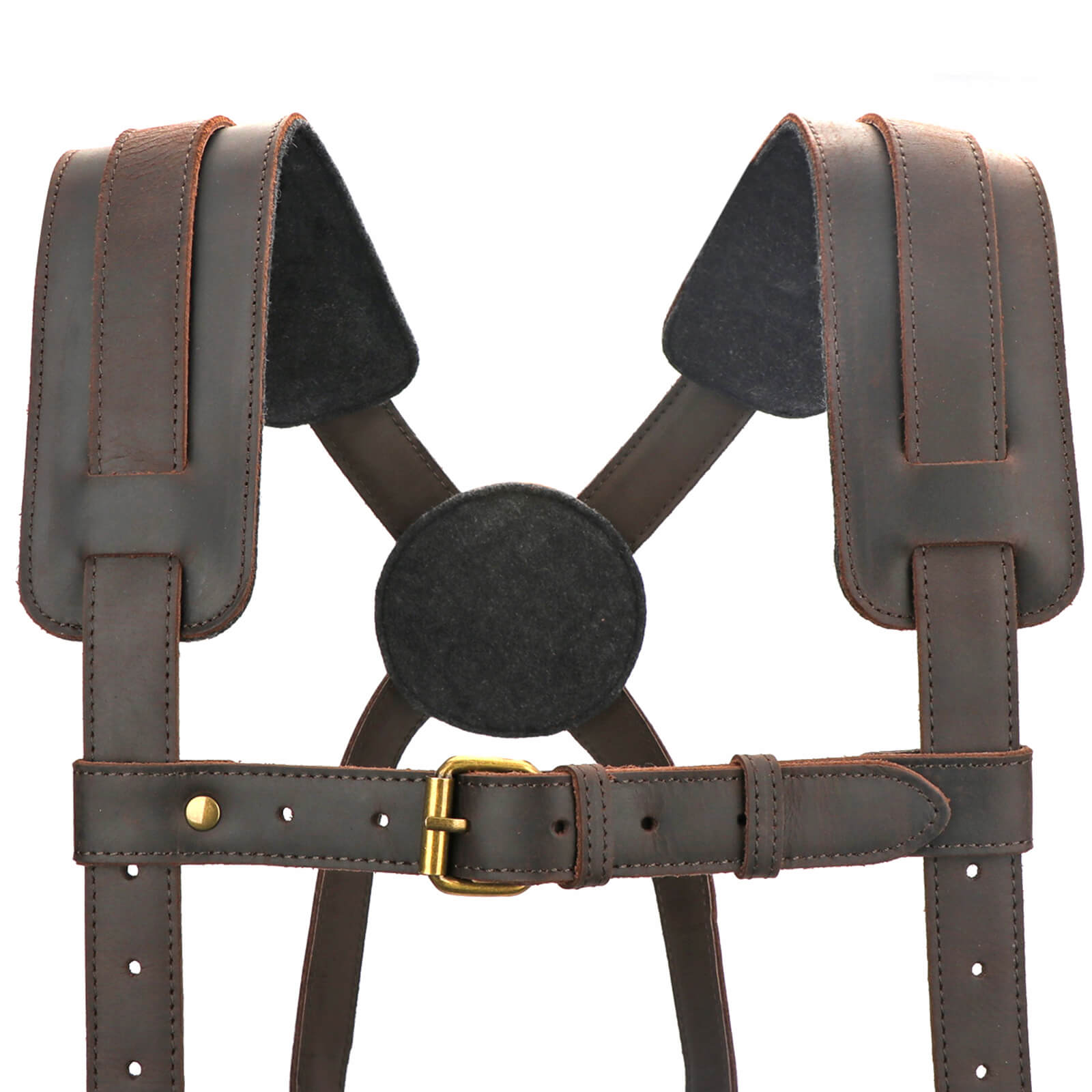 Tourbon Leather Logging Belt Kit Tool Belts for Tree Cutting Electricians Construction Workers