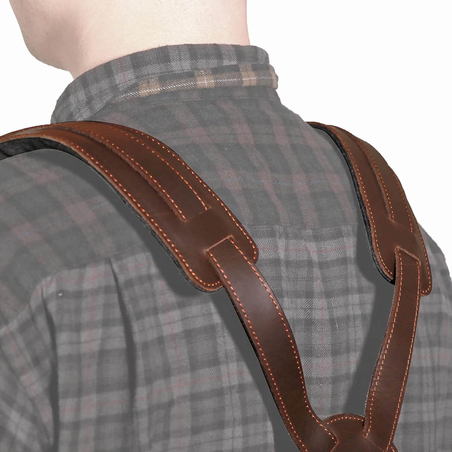 Tourbon Leather Logging Belt Kit Tool Belts for Tree Cutting Electricians Construction Workers