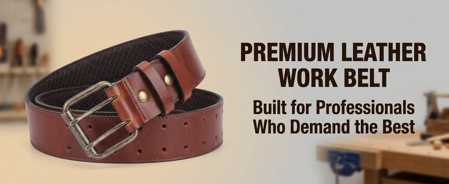 leather work belt