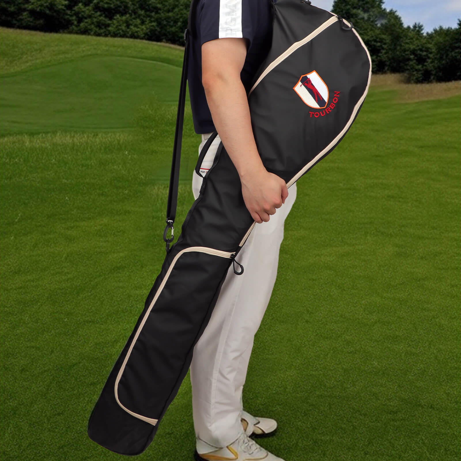 TOURBON Lightweight Golf Sunday Bag for Men Women