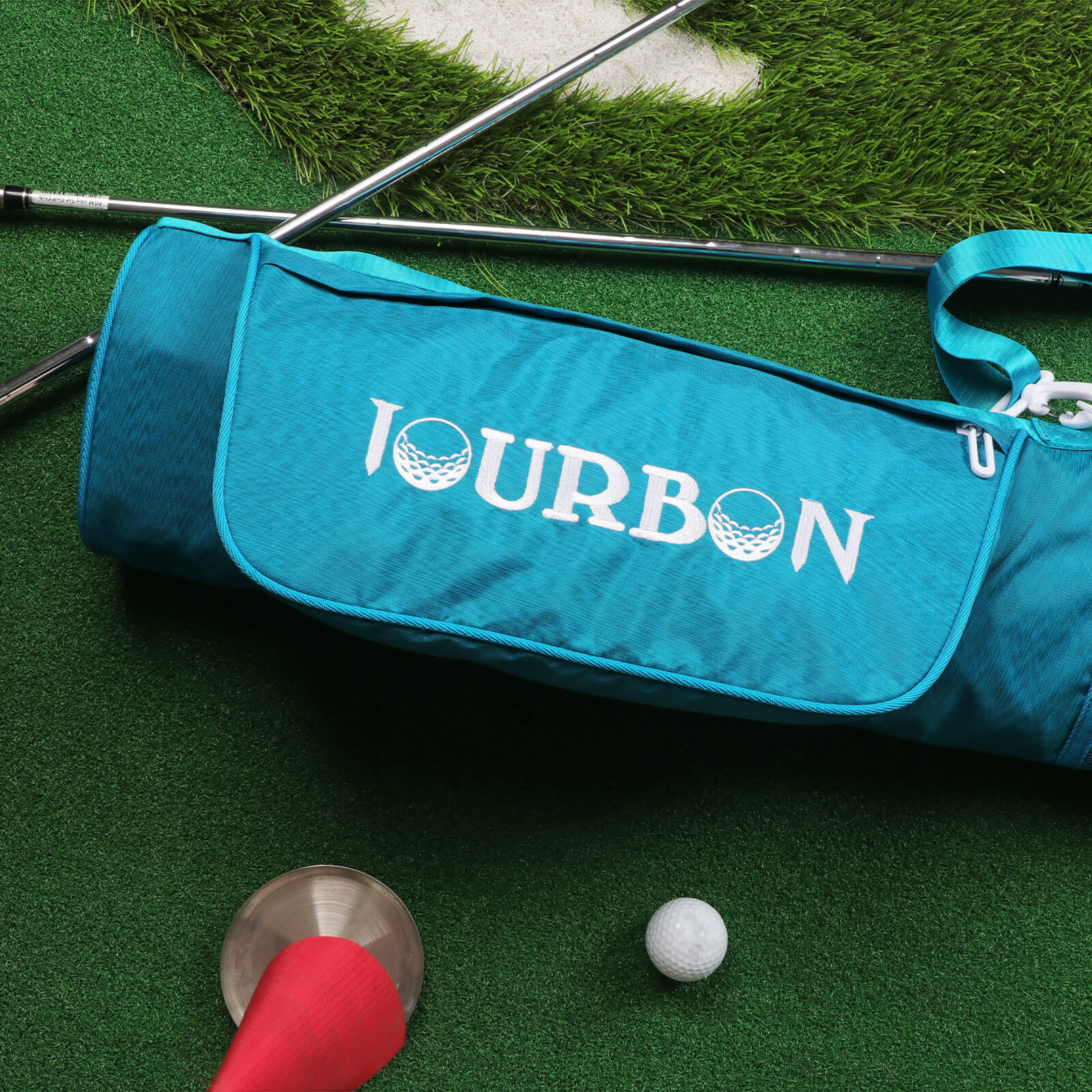 TOURBON Lightweight Golf Carry Bag Driving Range Golf Bag