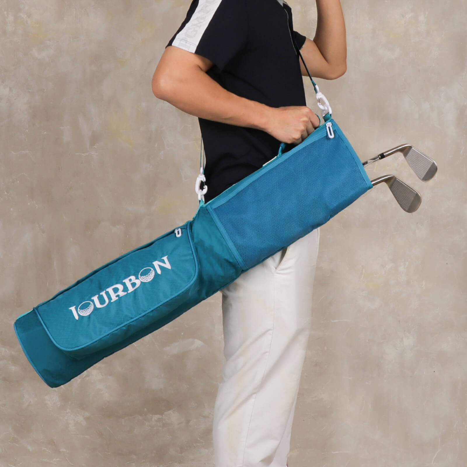 TOURBON Lightweight Golf Carry Bag Driving Range Golf Bag