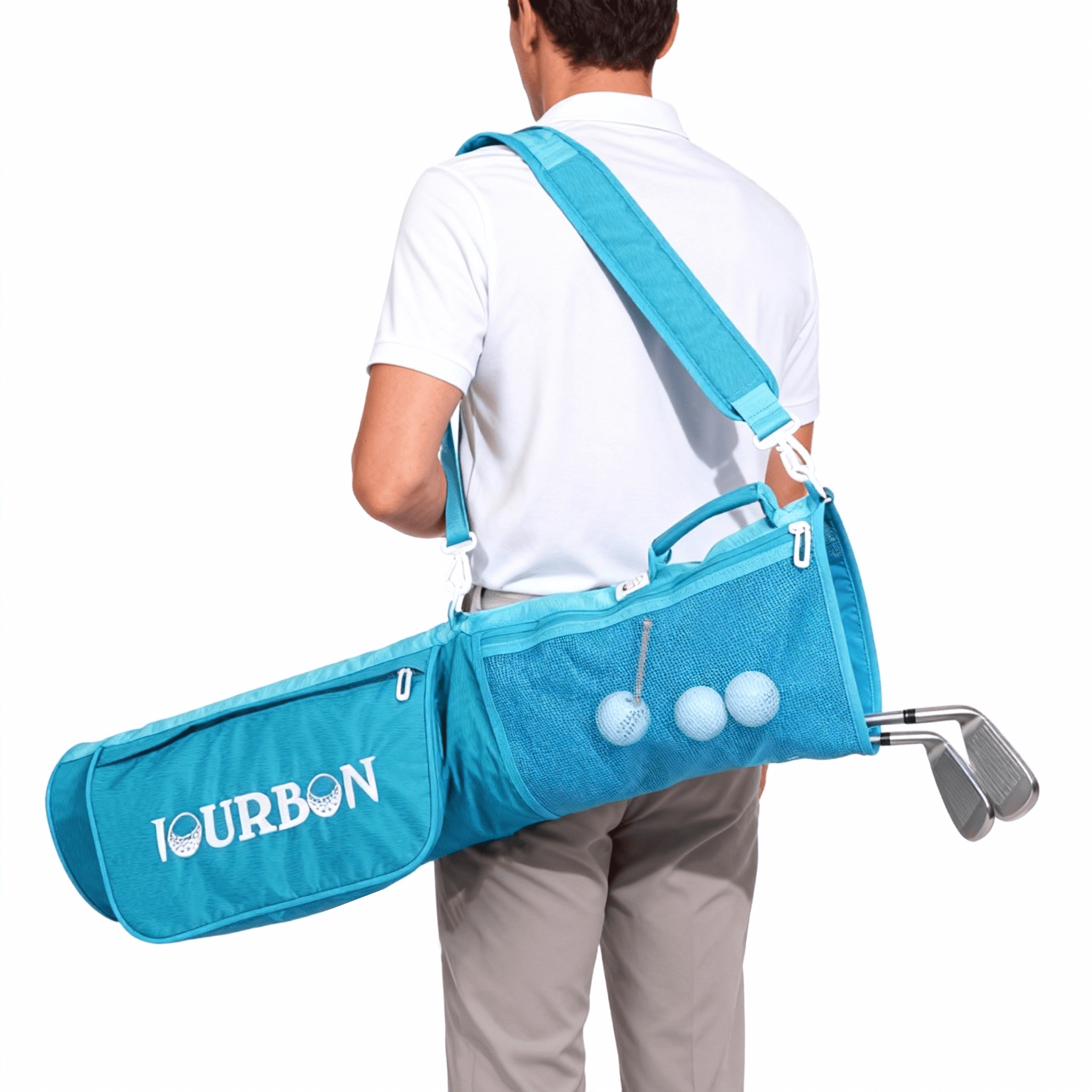 TOURBON Lightweight Golf Carry Bag Driving Range Golf Bag