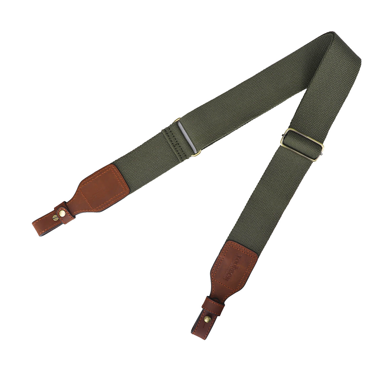 TOURBON Hunting Sling 2" Cotton Webbing and Genuine Leather