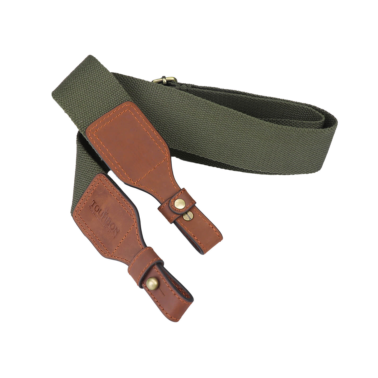 TOURBON Hunting Sling 2" Cotton Webbing and Genuine Leather