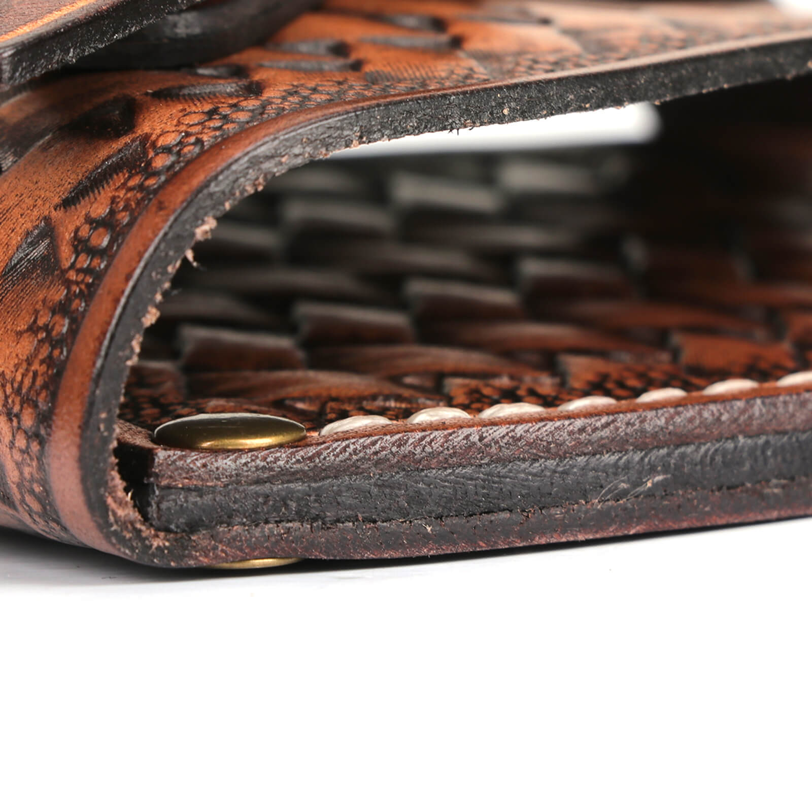 TOURBON Leather Axe Head Cover Handle Guard Collar Protector  (1 Set)