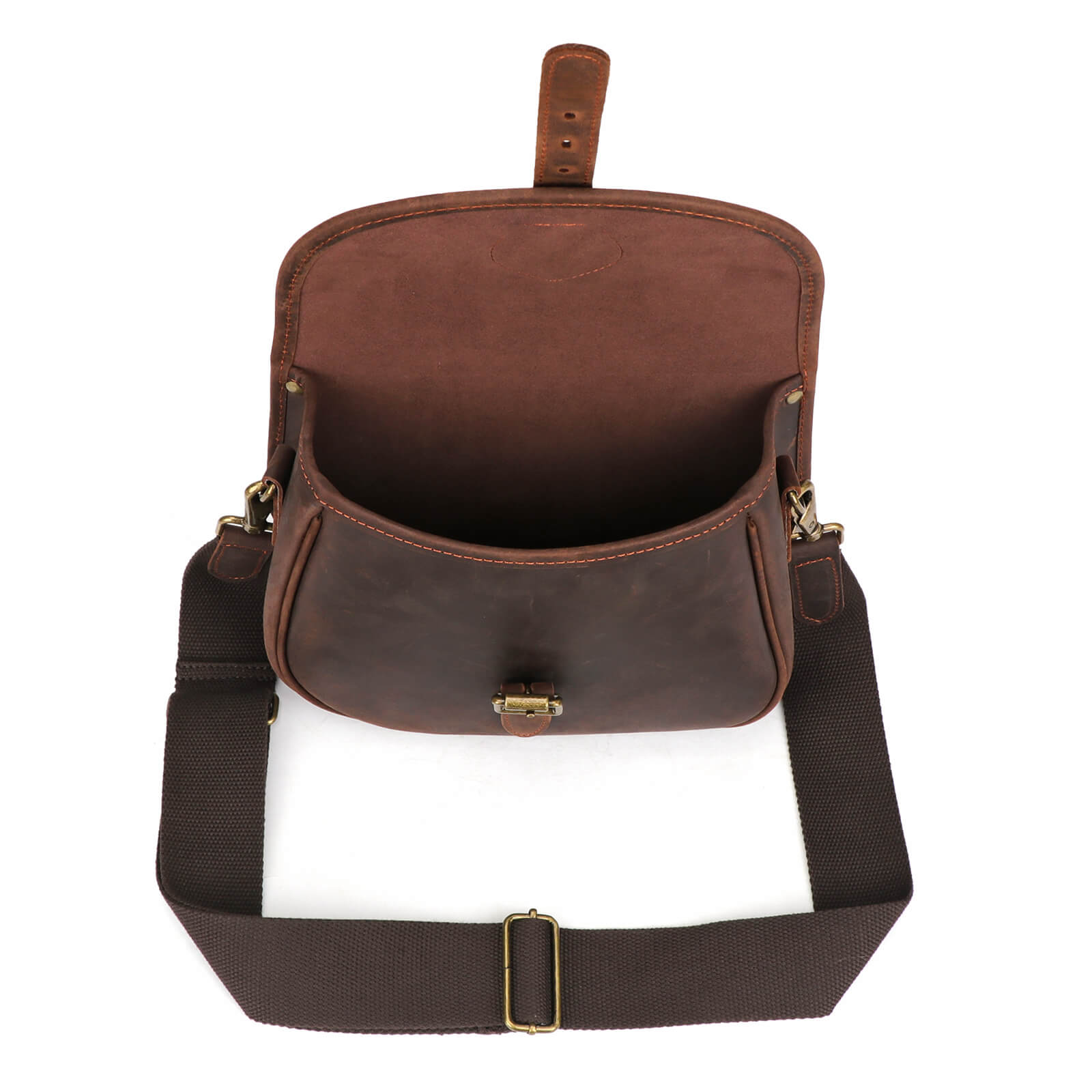 TOURBON Vintage Leather Shooting Bag 12GA 20GA 16GA 28GA 