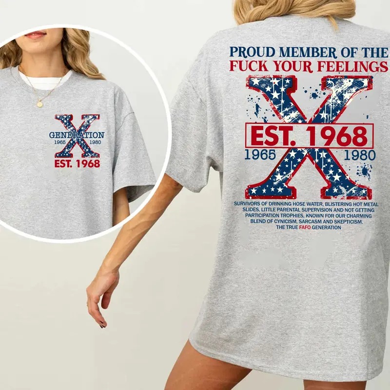 Proud Gen X Member Customize Year Shirt