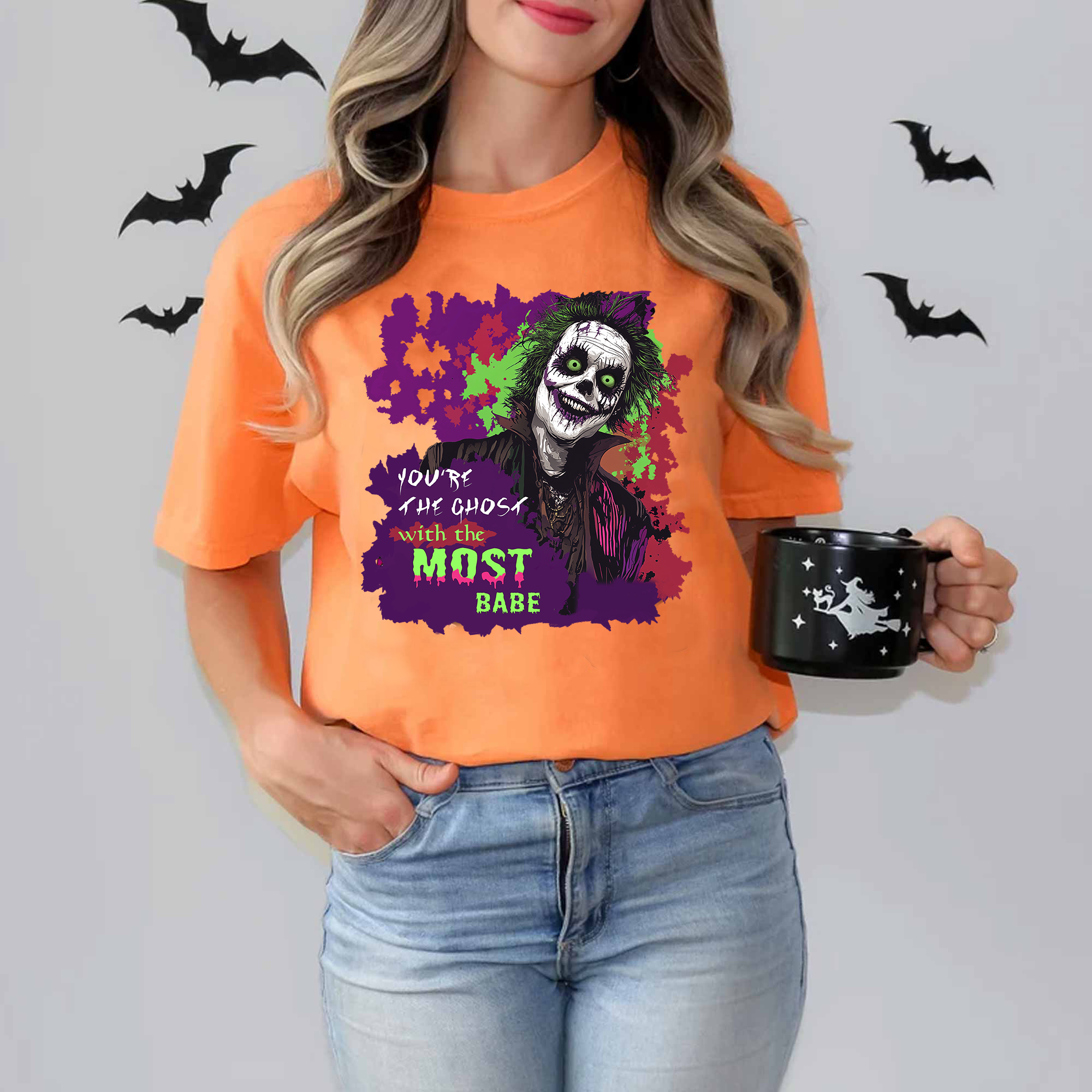Just Waiting For the Halloween Skull Shirt – Sweatshirt, Tshirt, Hoodie