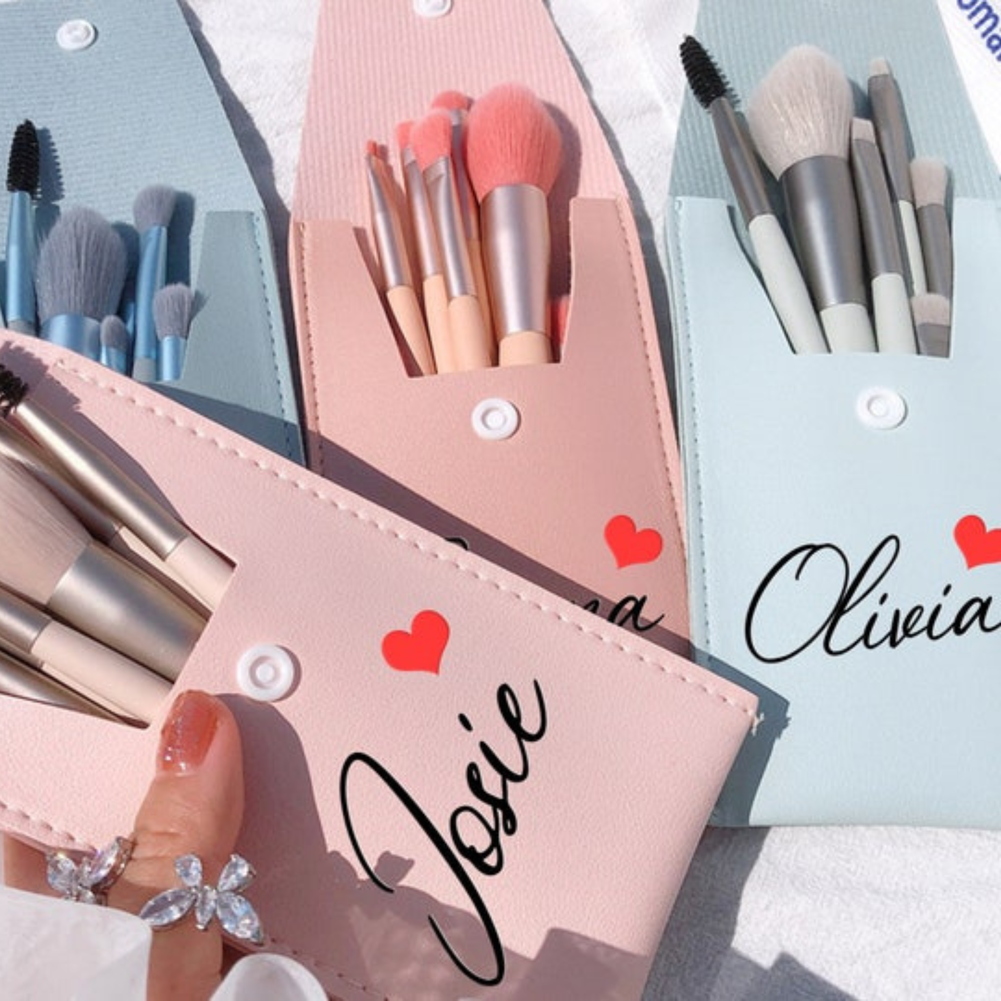 Personalized Wedding Makeup Brushes for Unique & Love | JNSBag03