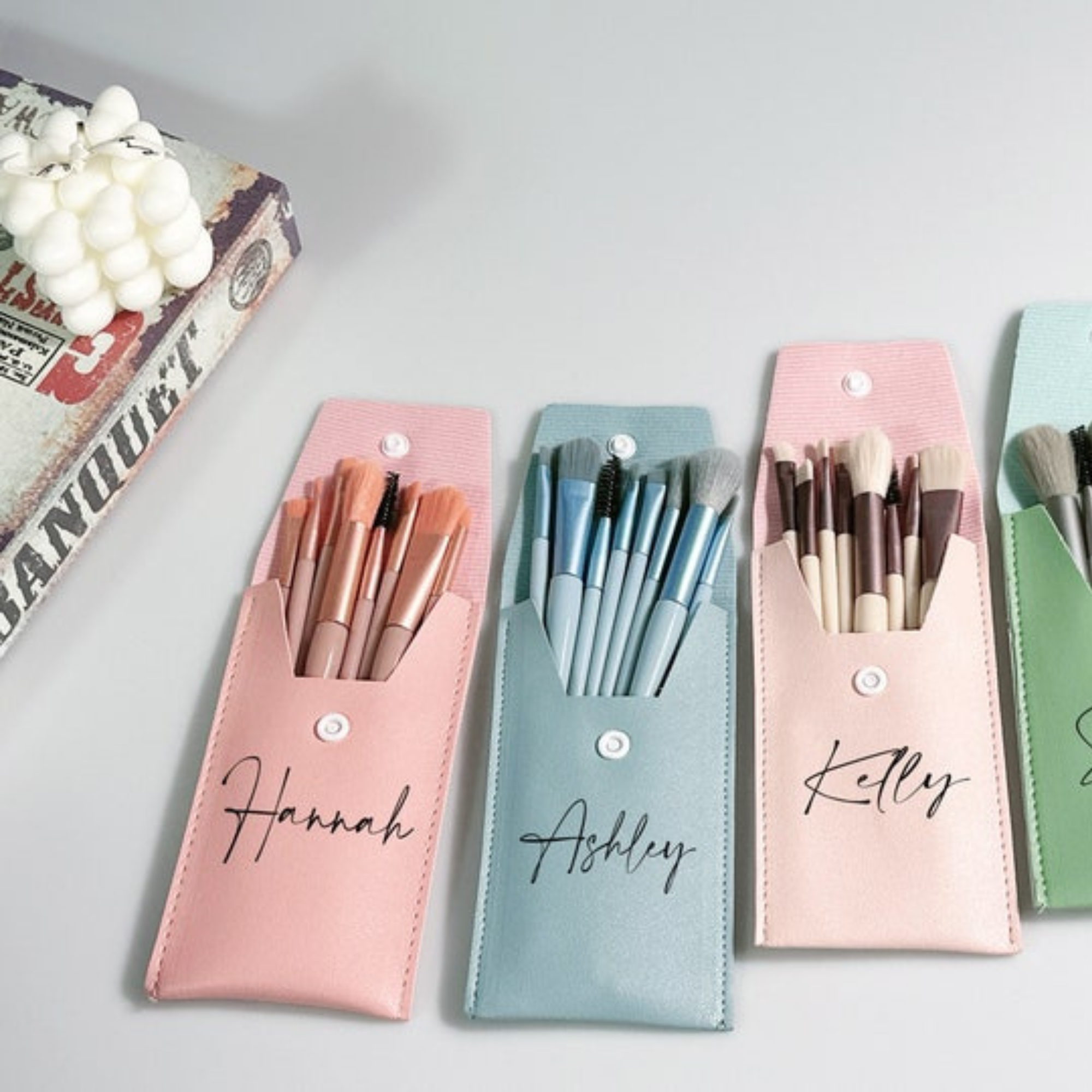 Personalized Wedding Makeup Brushes for Unique & Love | JNSBag03