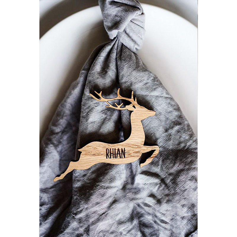 Personalised Christmas Reindeer Glass Decorations